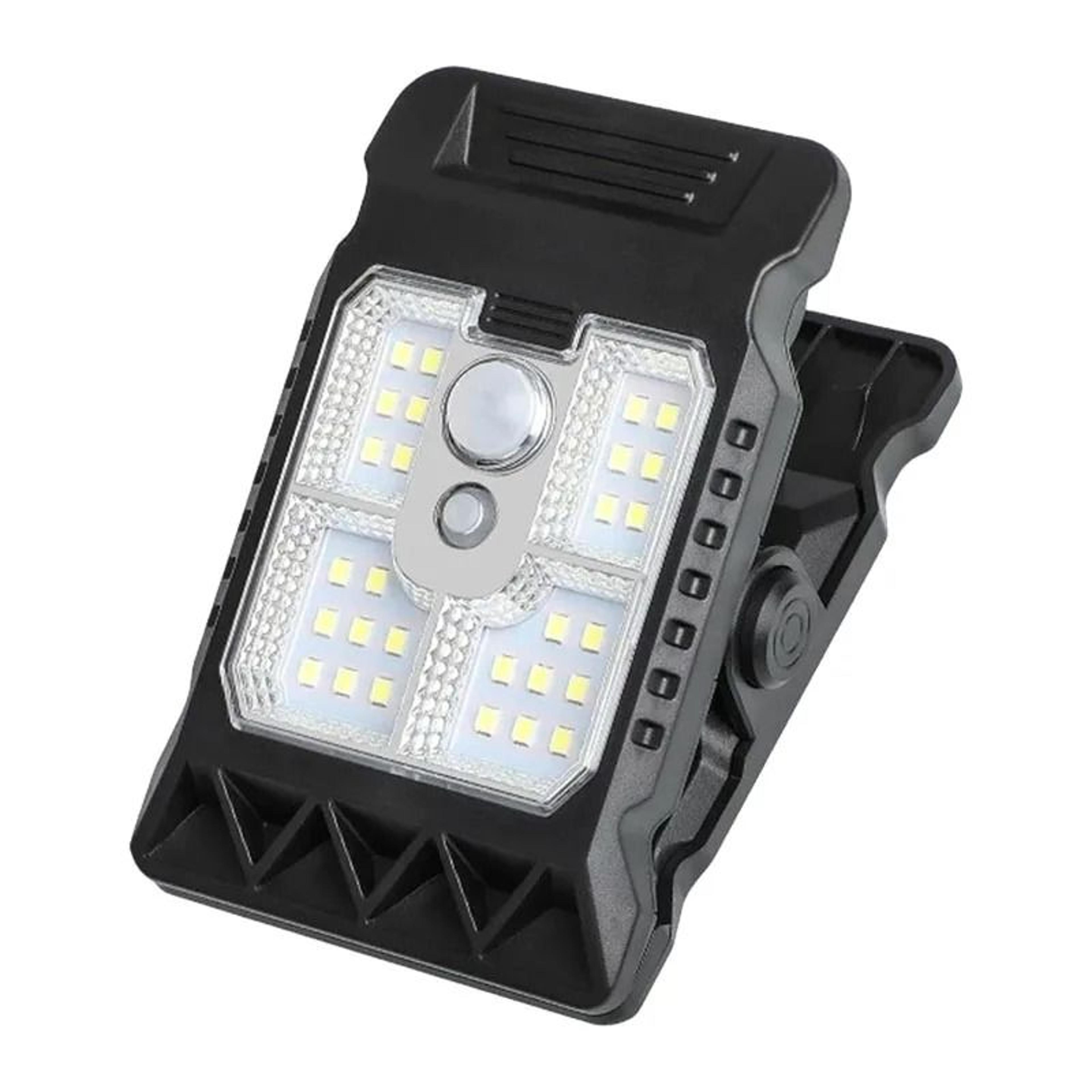 solar clip motion sensor light for easy outdoor garden camping illumination