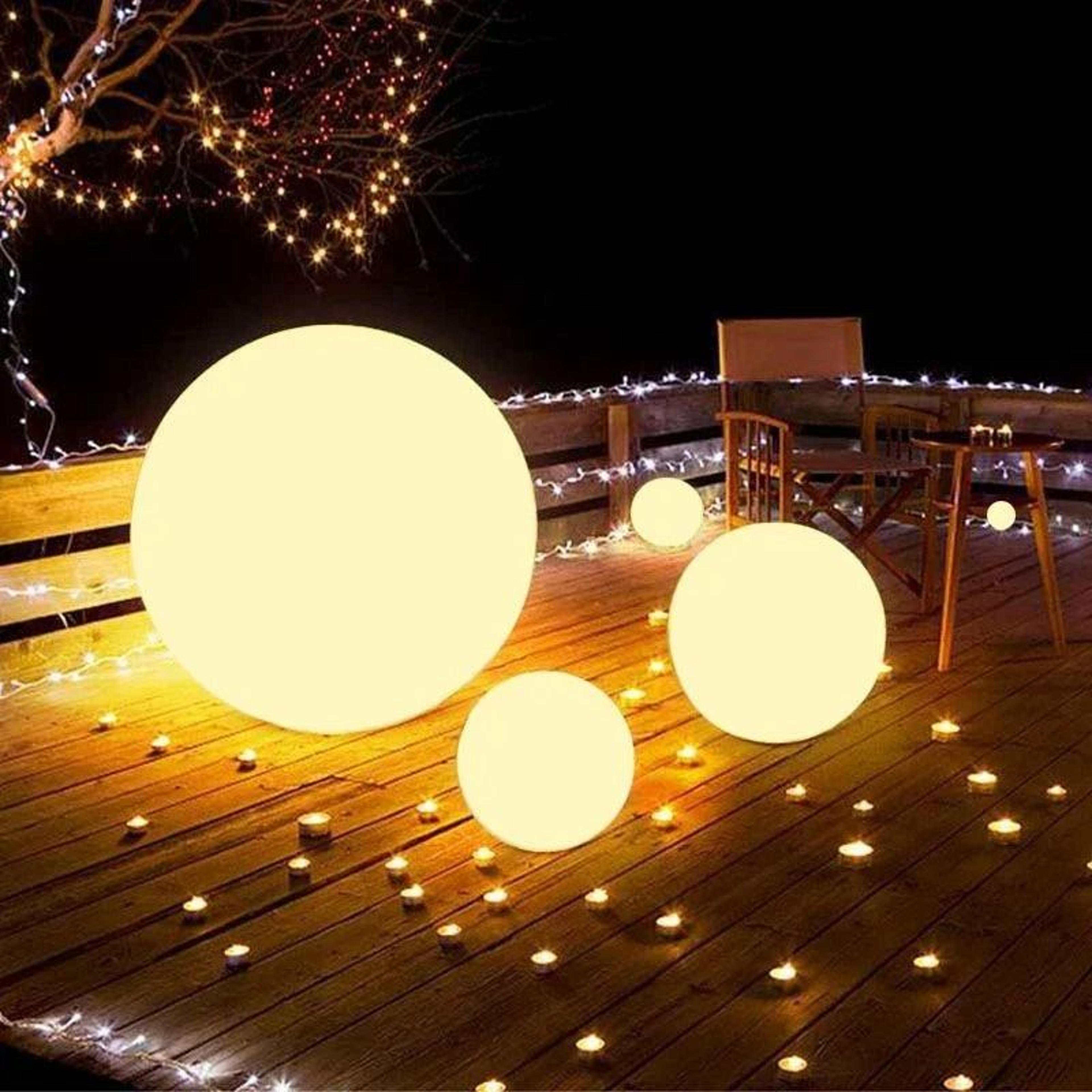 solar led ball lights for colorful waterproof garden pool party decor