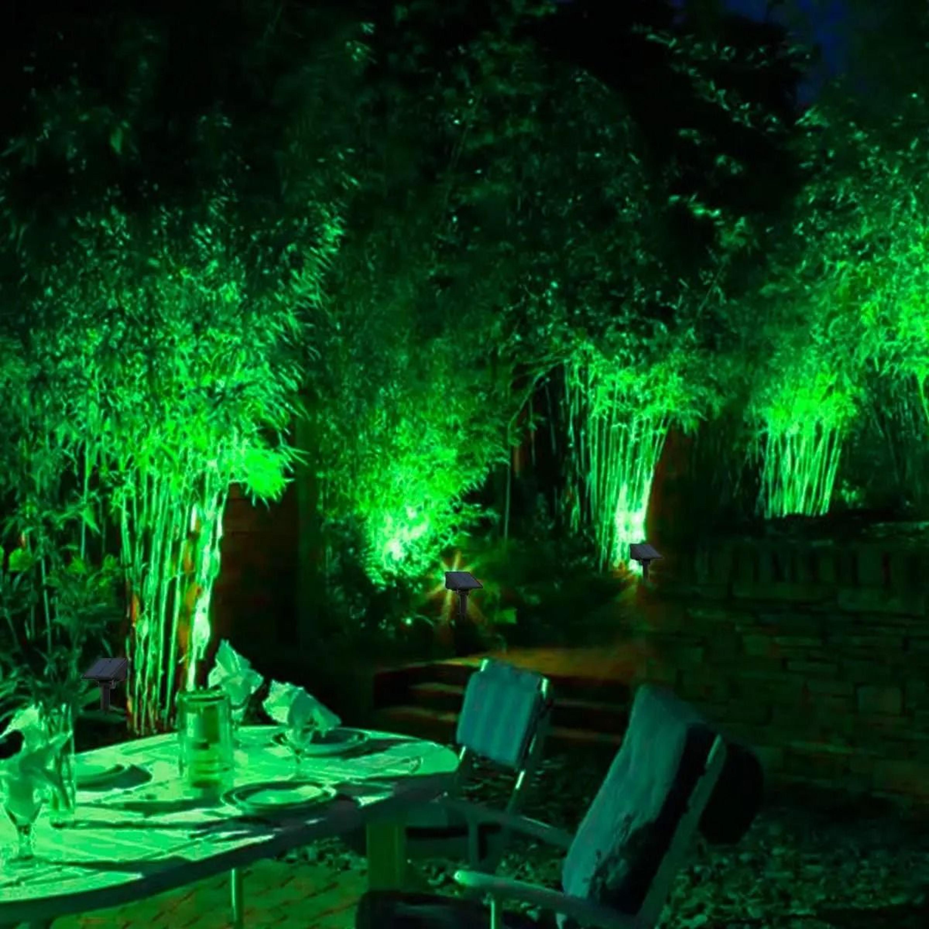 green solar landscape spotlights for waterproof outdoor garden tree accent lighting