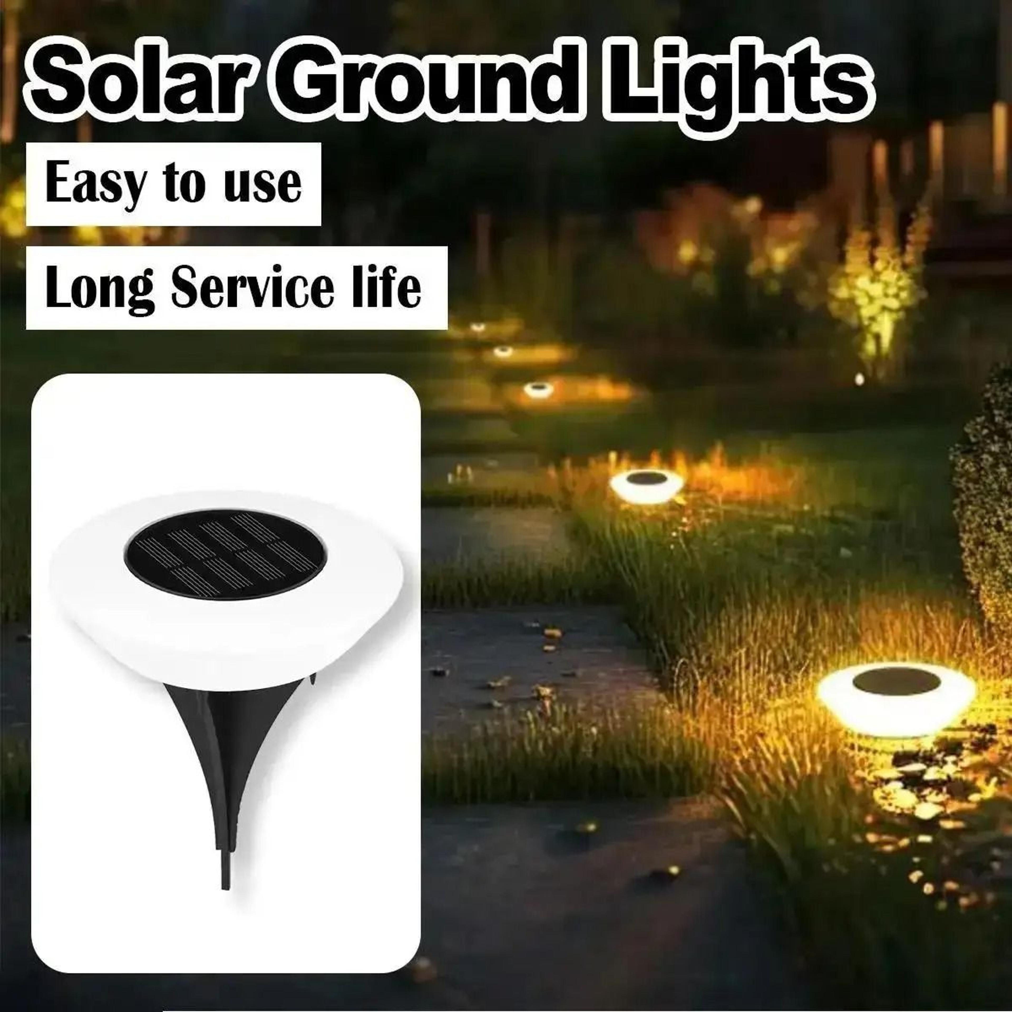 solar ground lights for waterproof garden lawn pathway landscape outdoor illumination