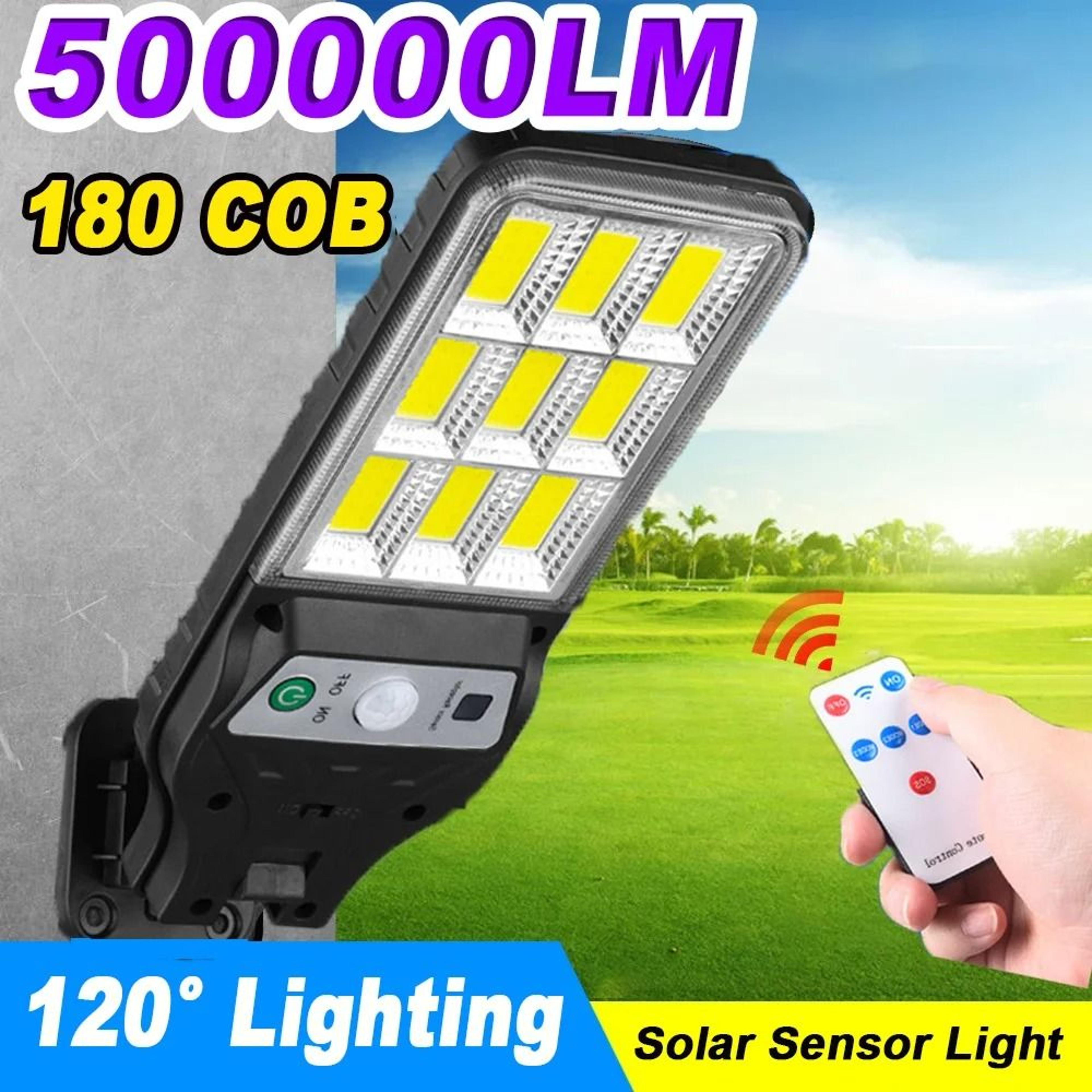 solar wide angle street light with remote control outdoor security illumination