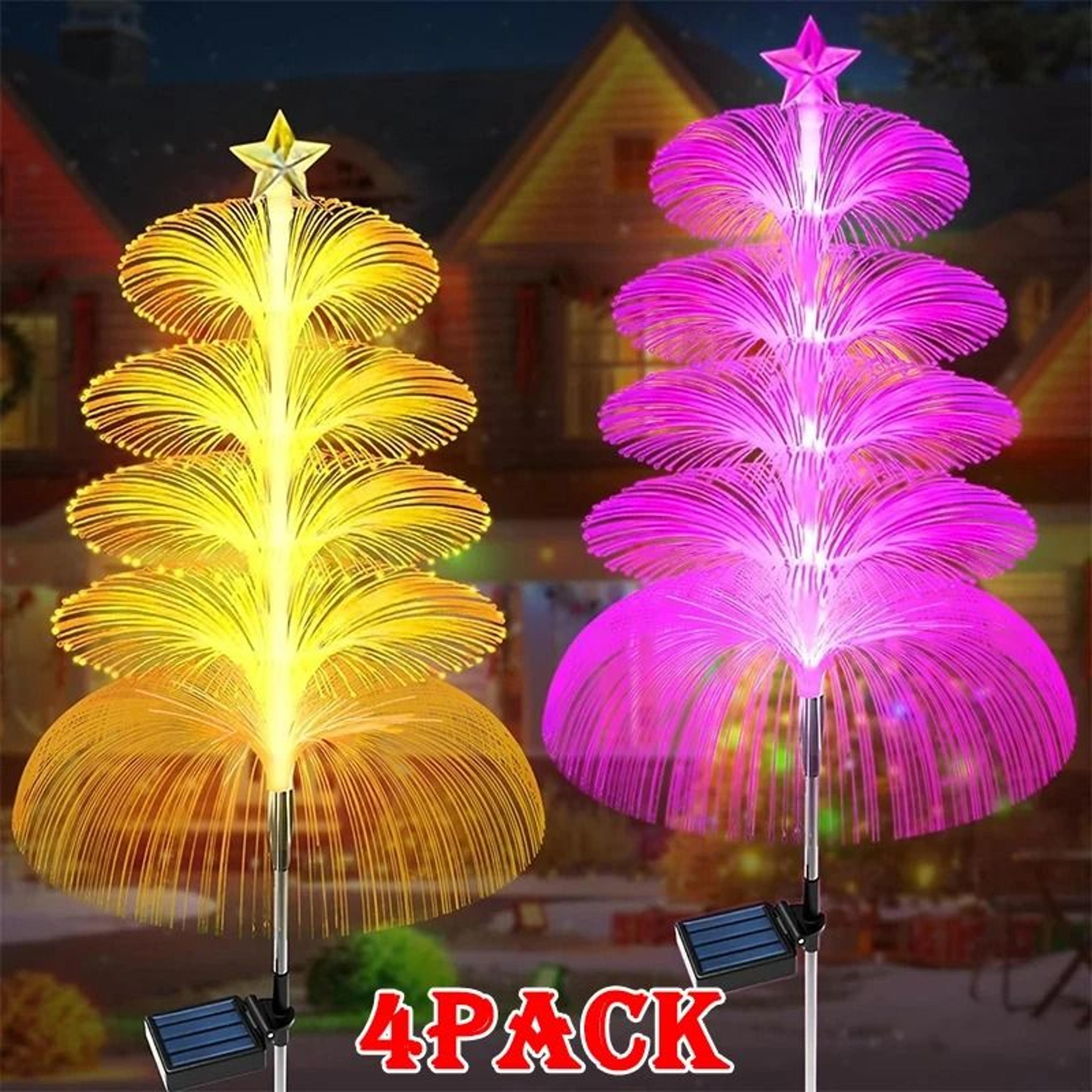 solar jellyfish garden lights for colorful waterproof outdoor yard party decor