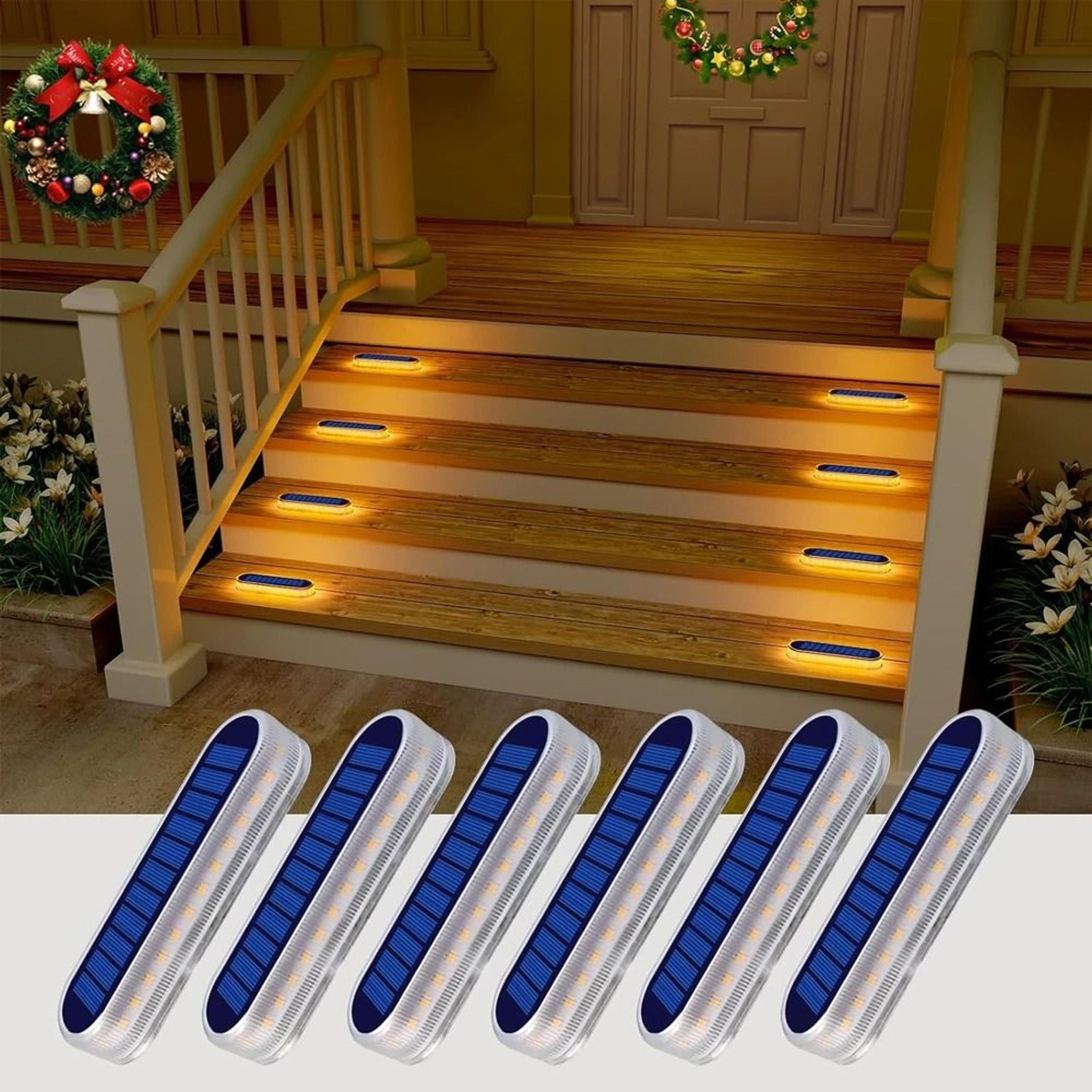 solar deck lights for waterproof automatic steps docks driveways patios fences