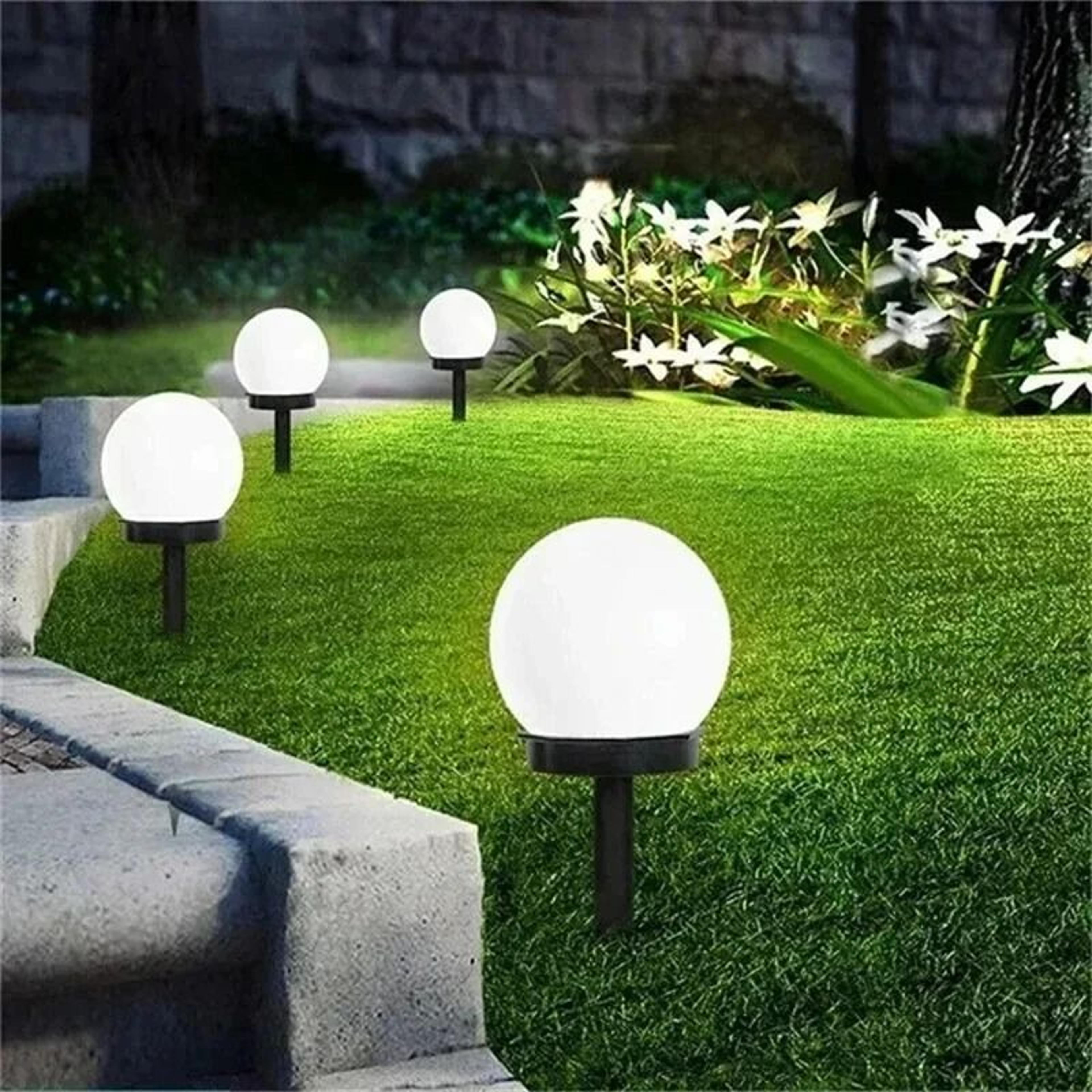solar globe garden light for elegant yard pathway lawn decoration lighting