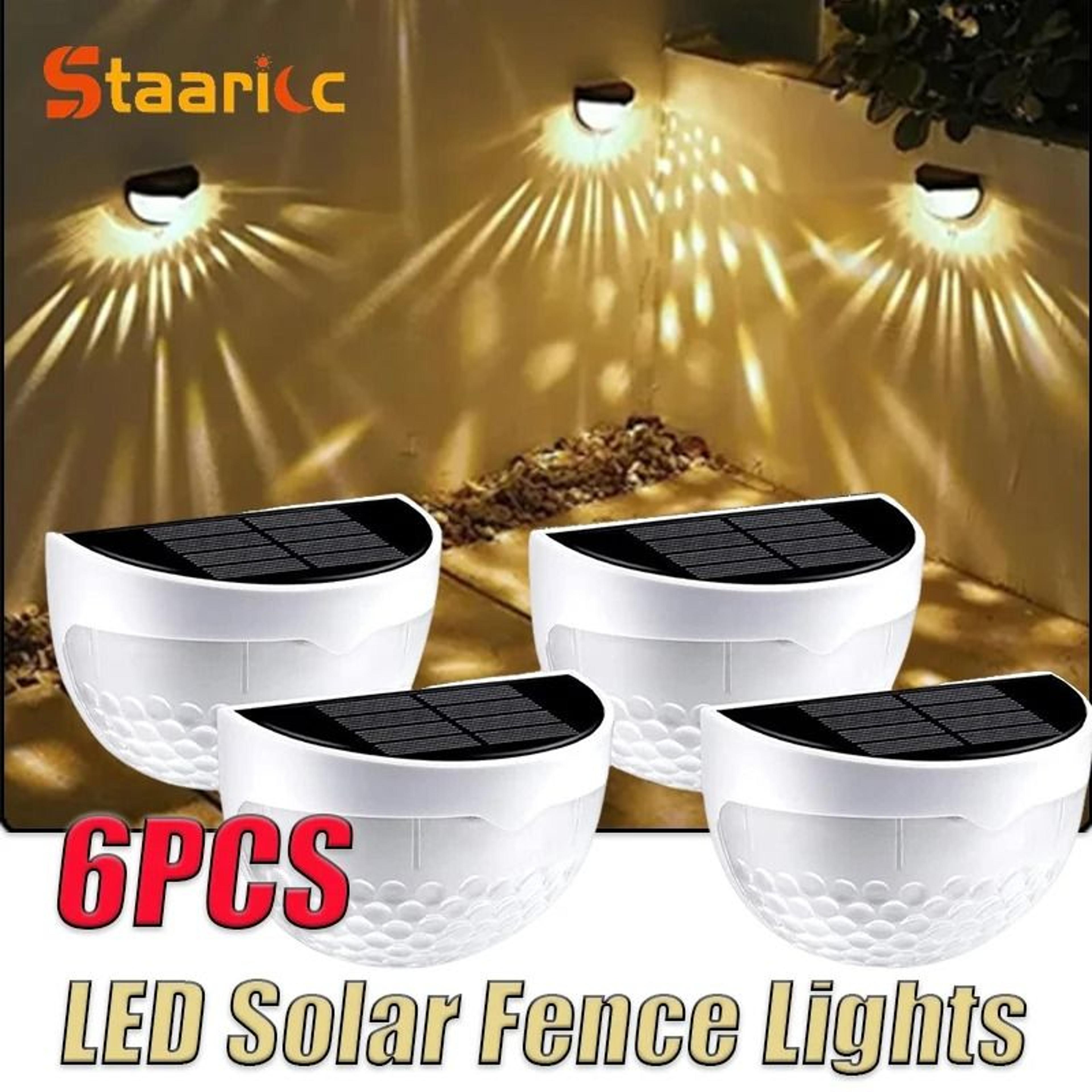solar fence wall lights for elegant garden path and terrace ambience