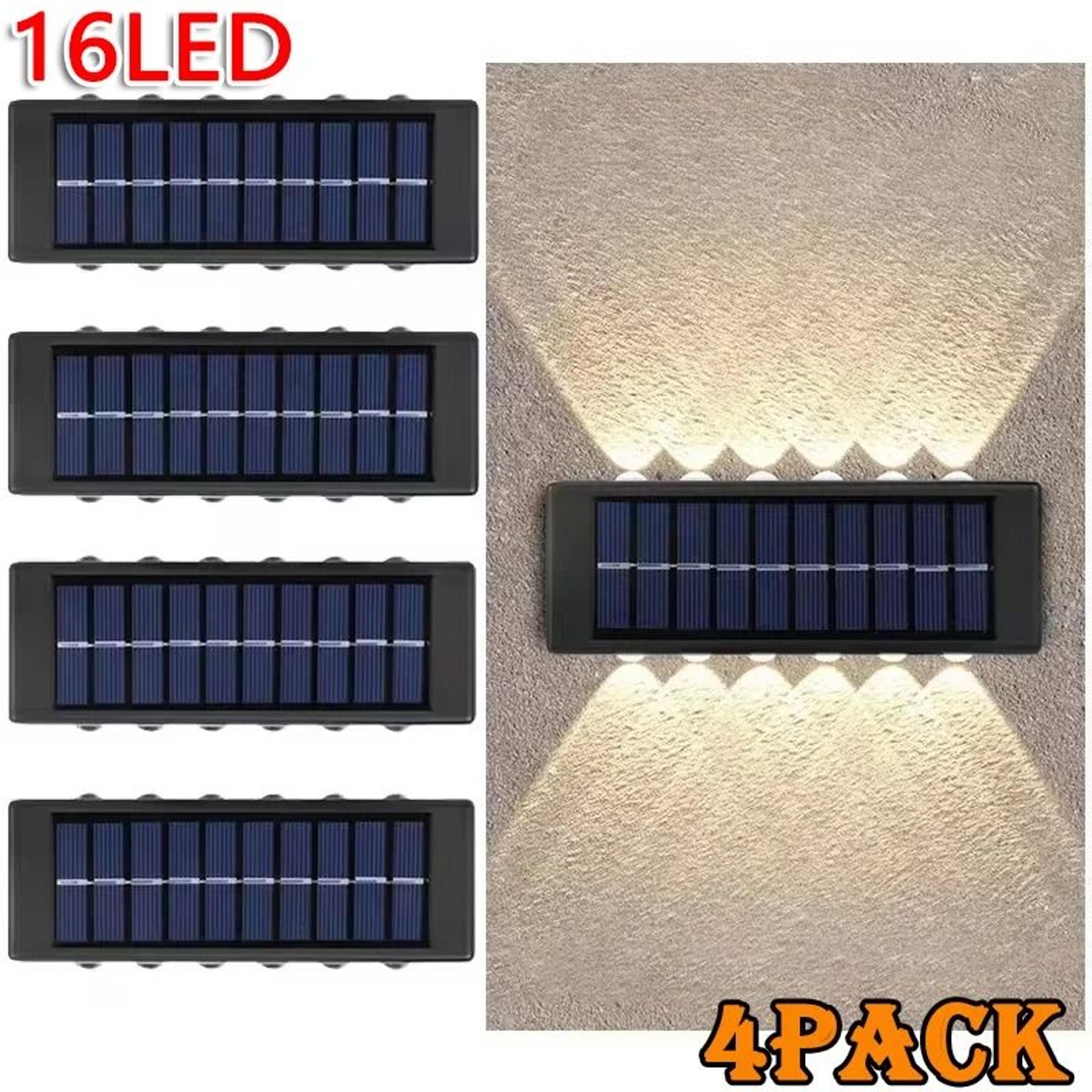 solar wall lights with up down beams for elegant outdoor ambience