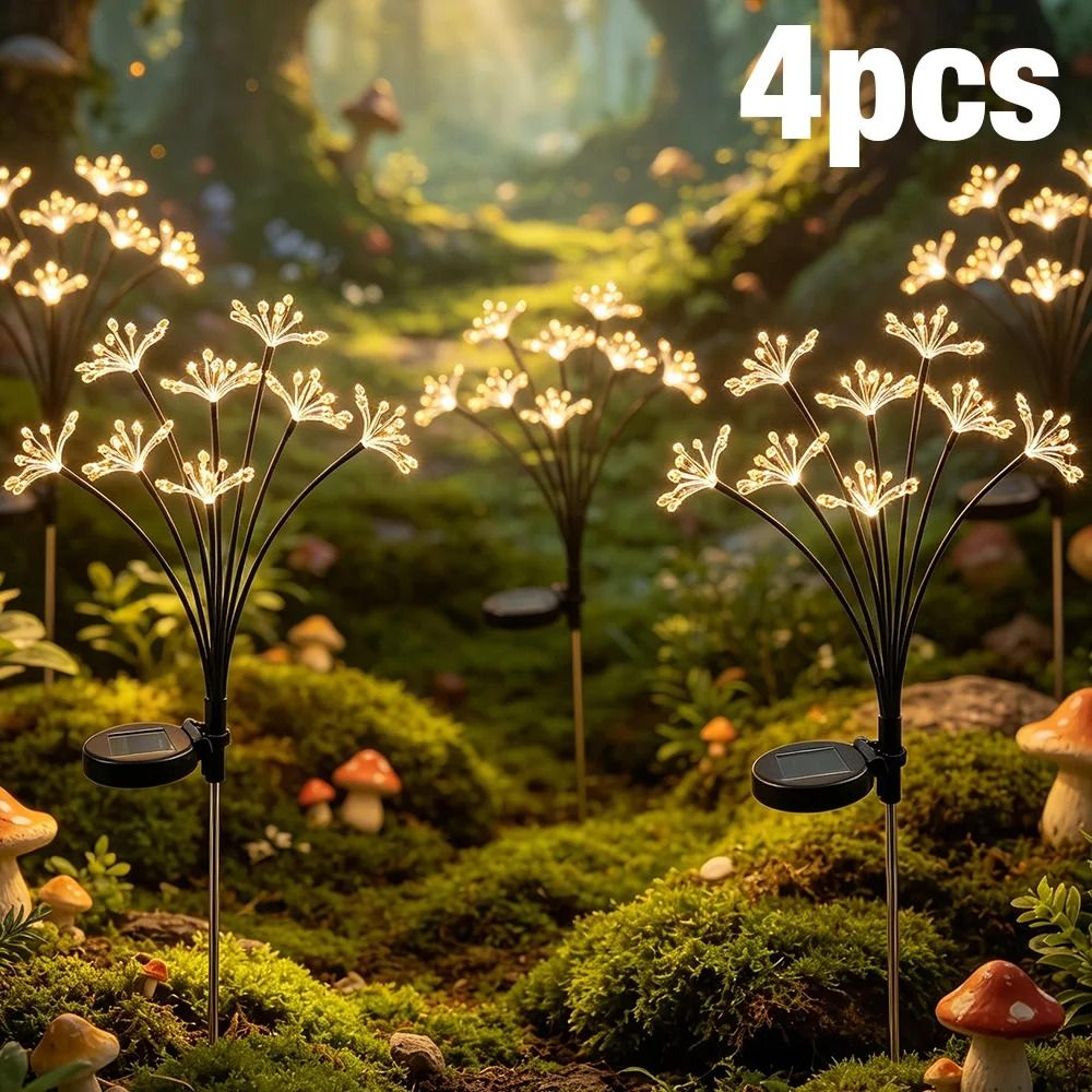 solar firework dandelion lights for sparkling garden patio christmas outdoor decor