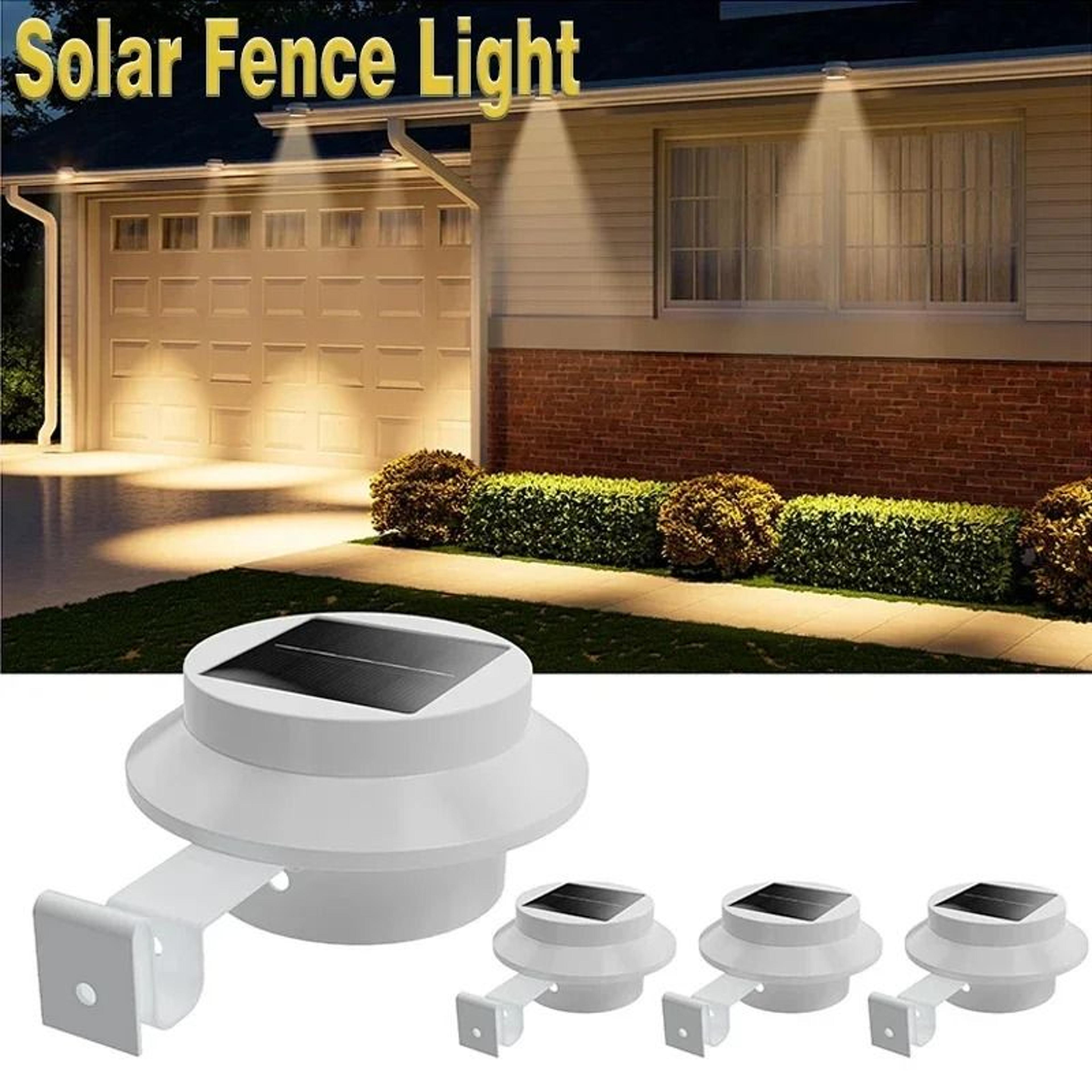 solar gutter lights for easy porch fence patio and path illumination