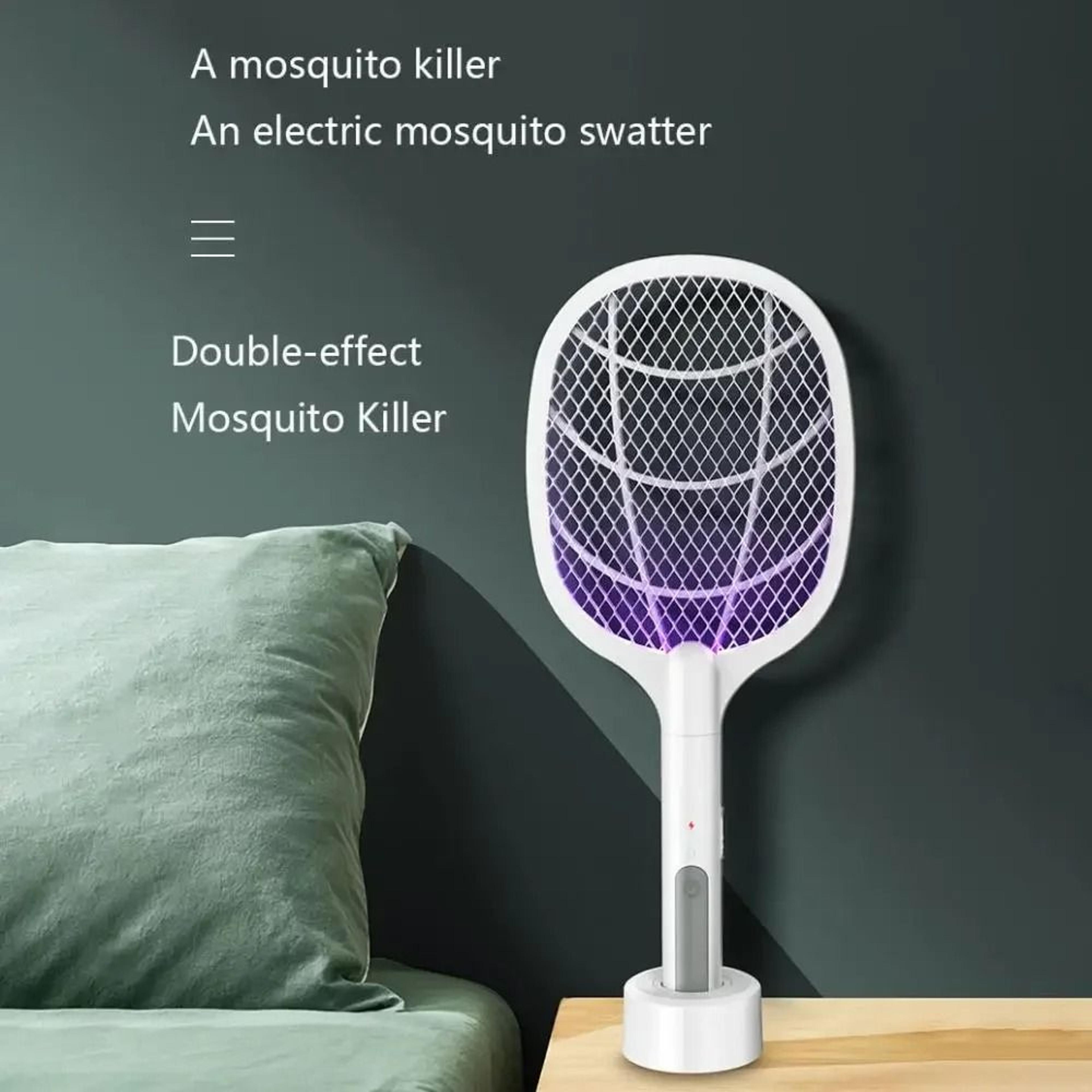 rechargeable adjustable electric mosquito swatter for fast indoor flying pest control