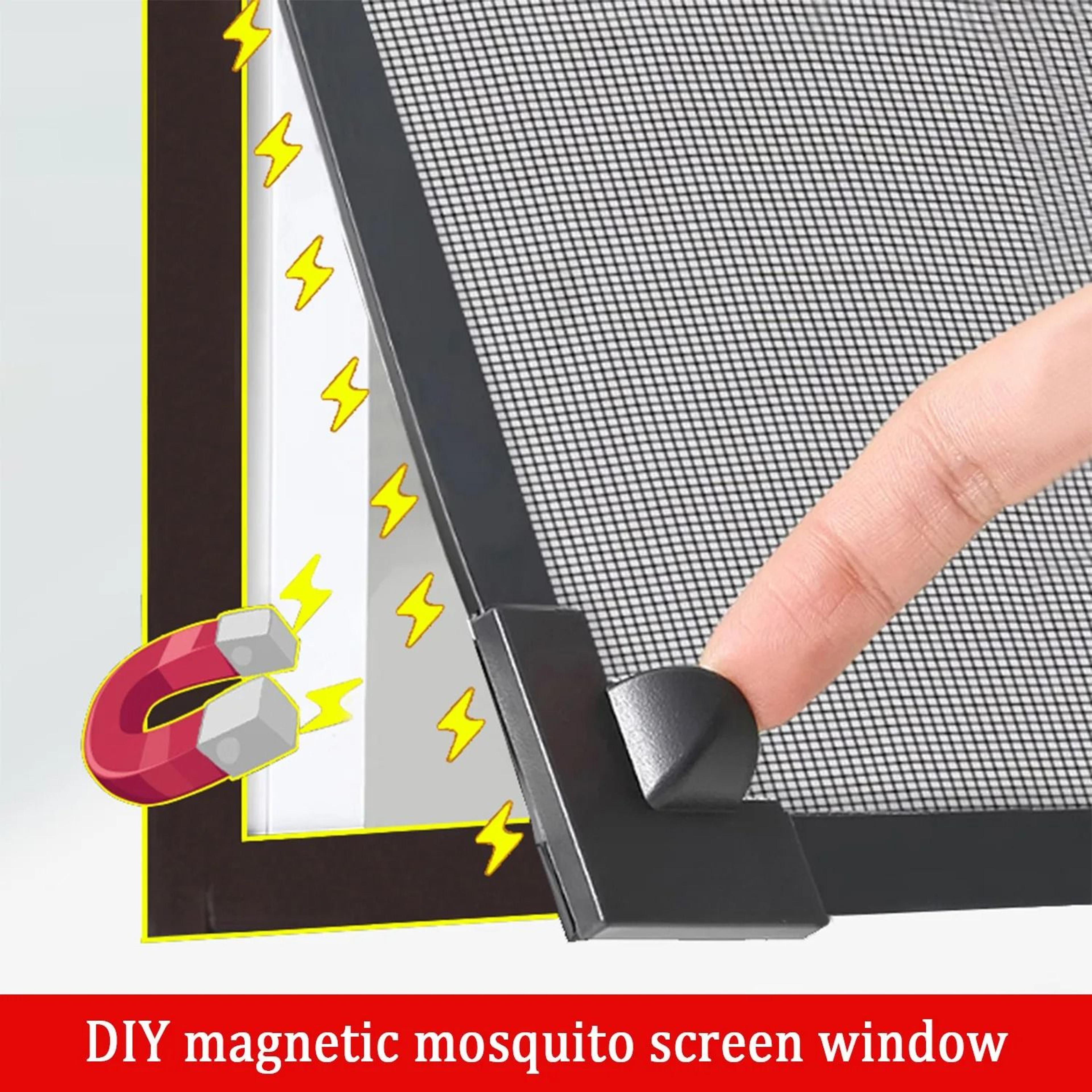 self adhesive magnetic mosquito window screen for easy invisible bug protection