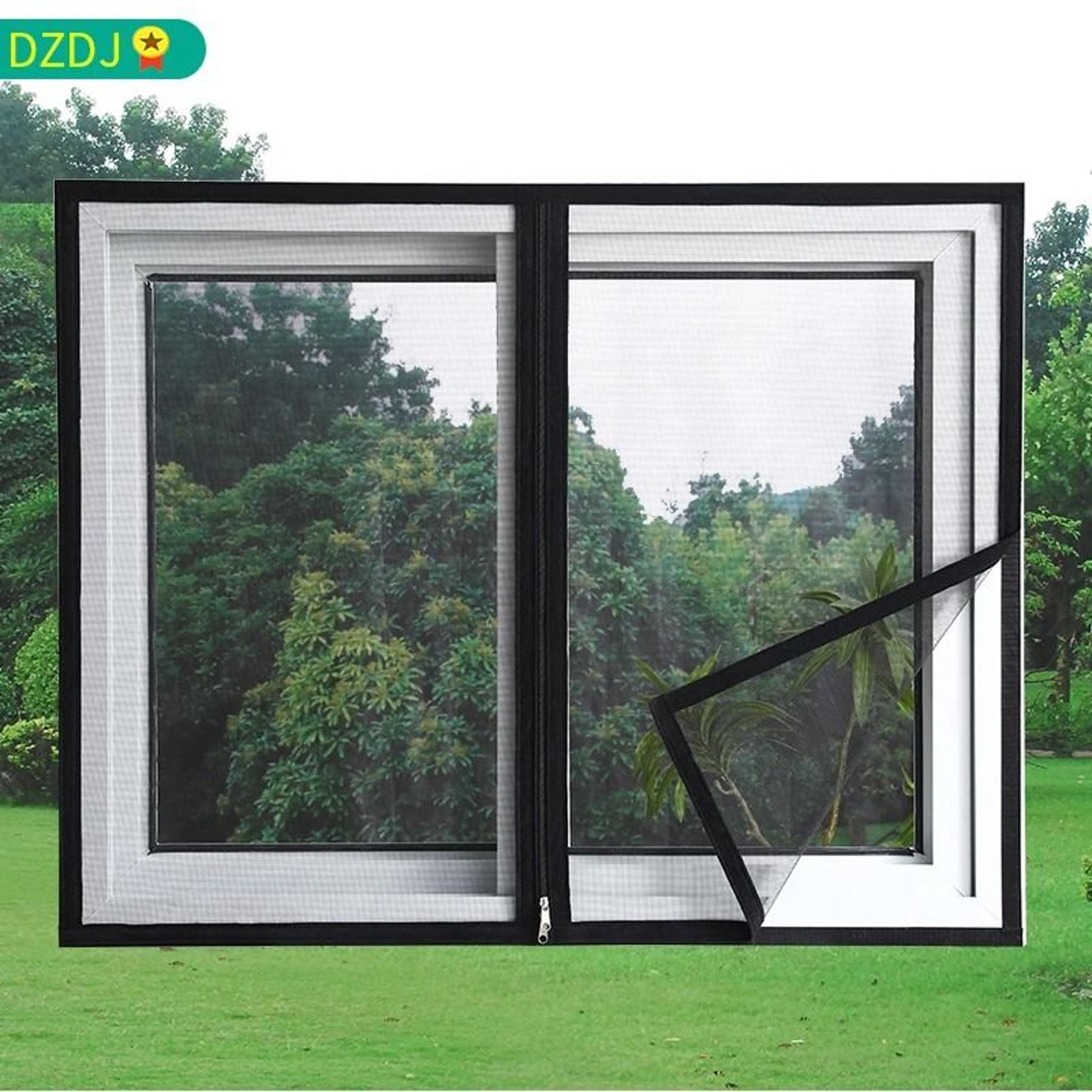 custom size zipper mosquito window screen mesh for easy bug protection