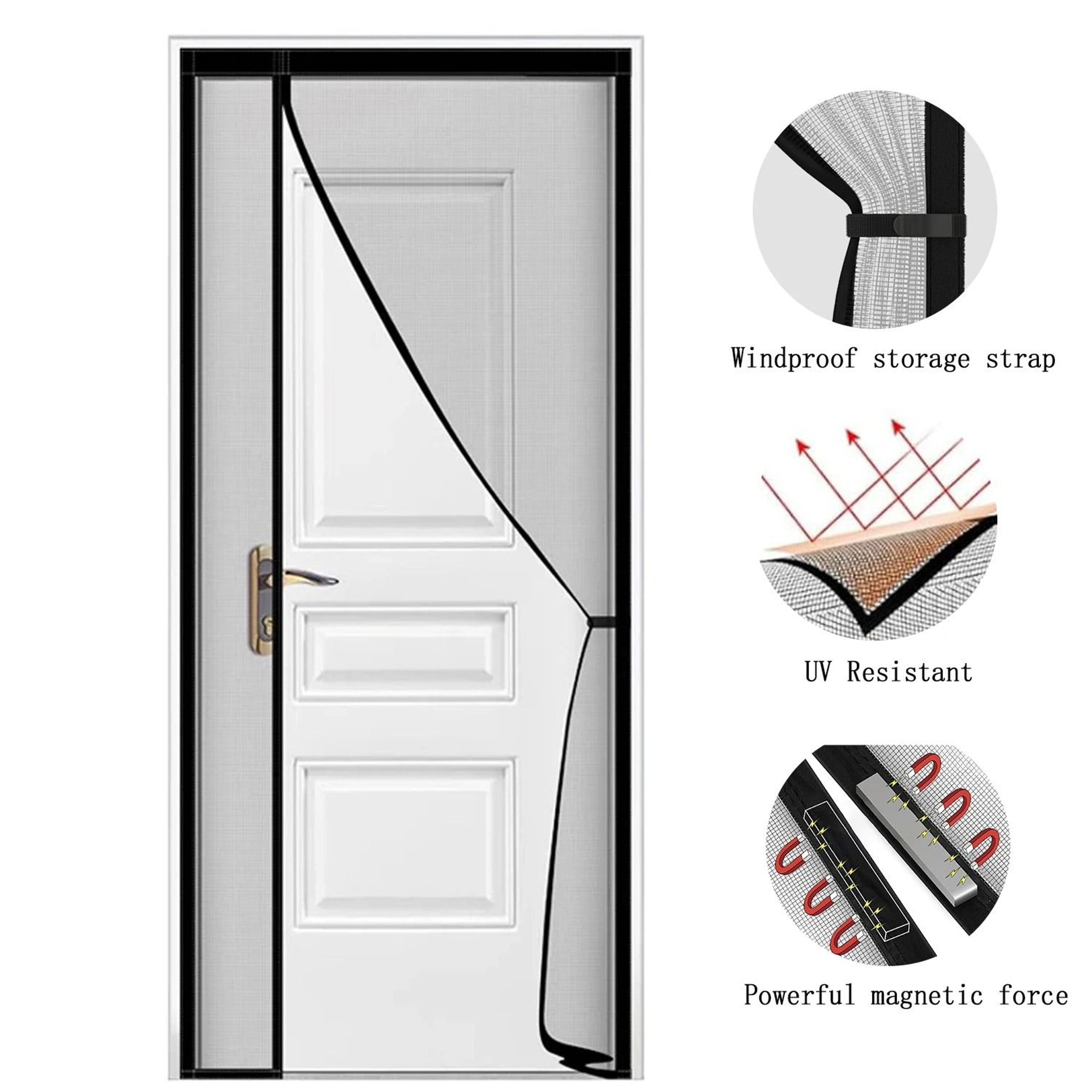 auto close magnetic screen door heavy duty mesh for family homes