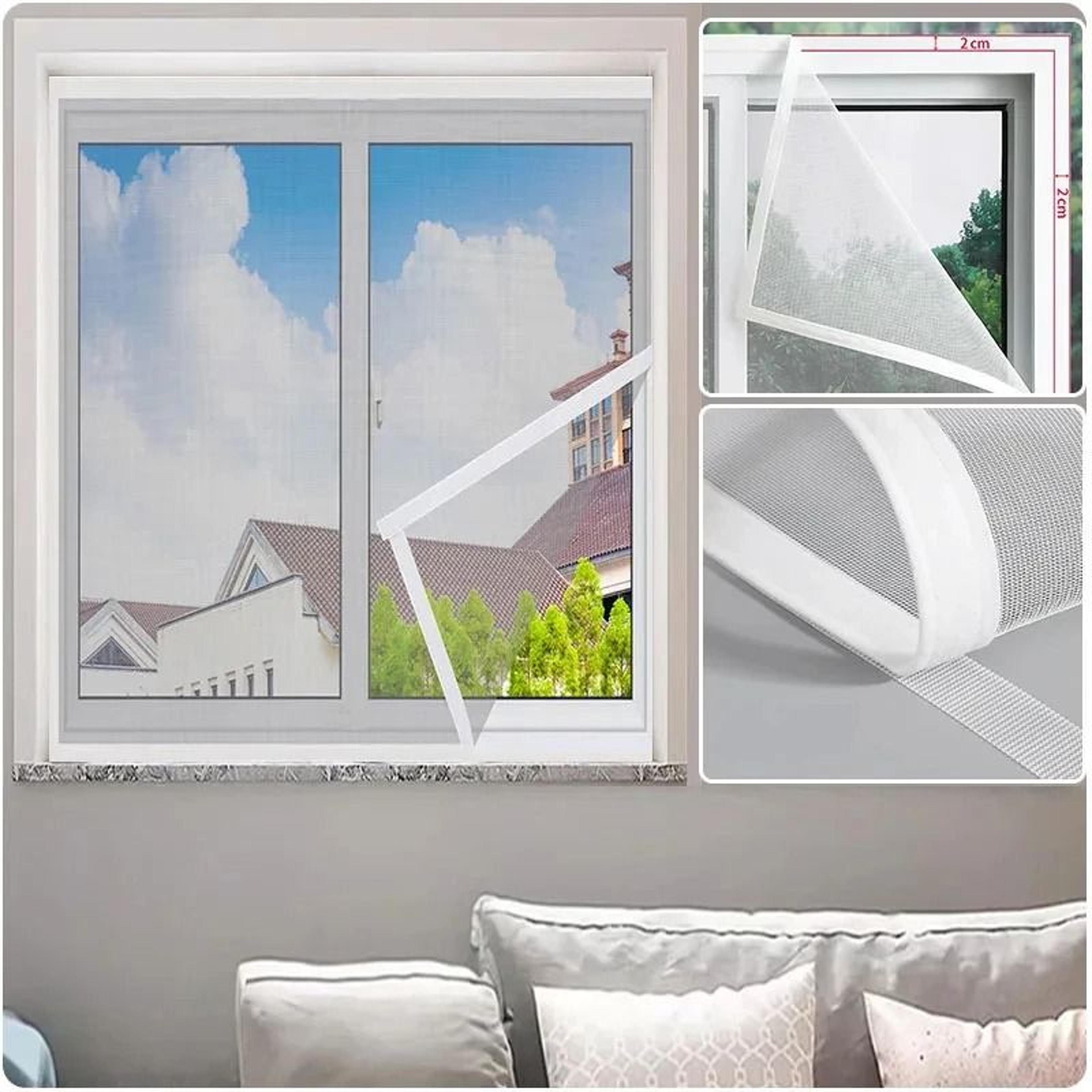 reusable self adhesive window screen mesh for custom mosquito protection home