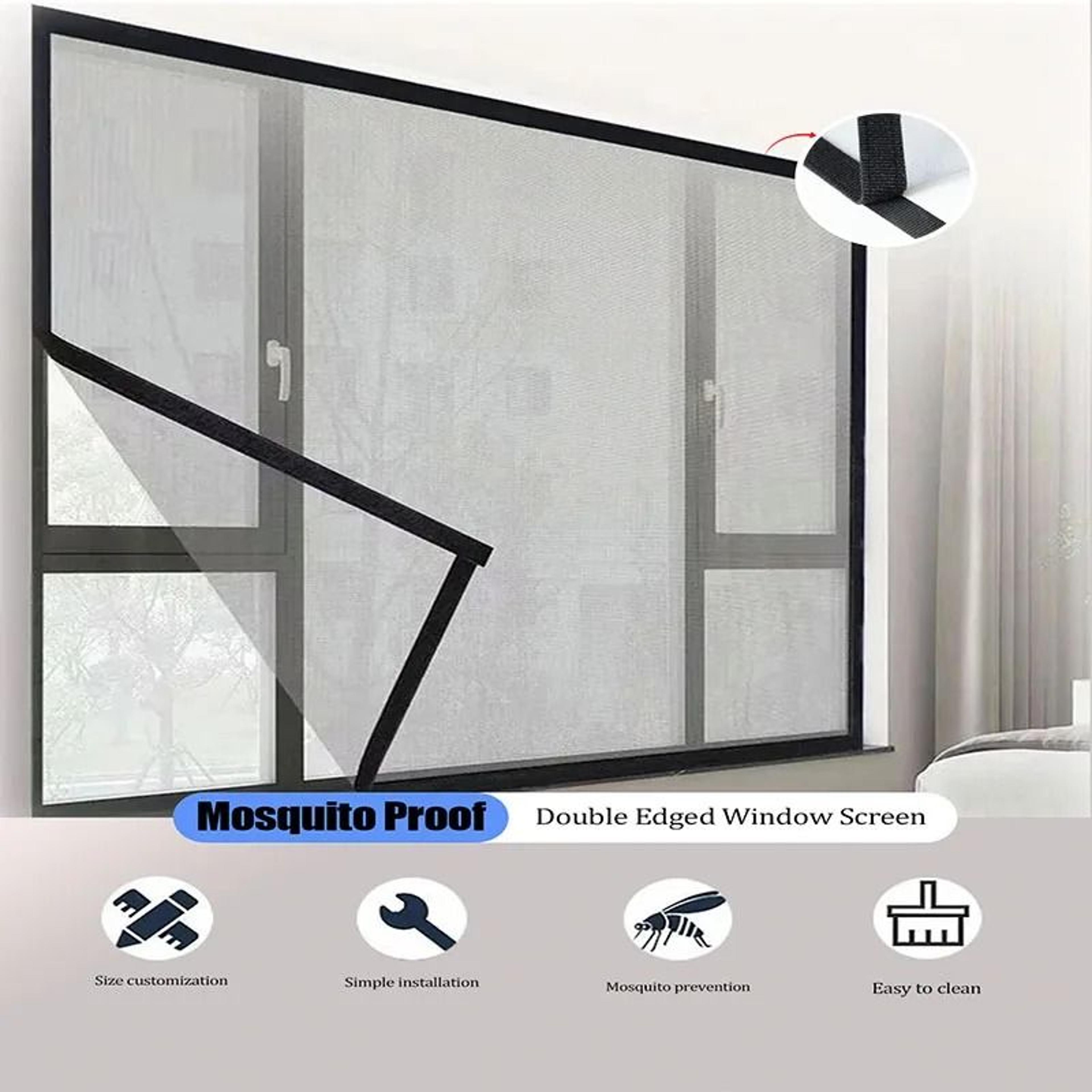 easy fit black mosquito window mesh screen for fresh air protection