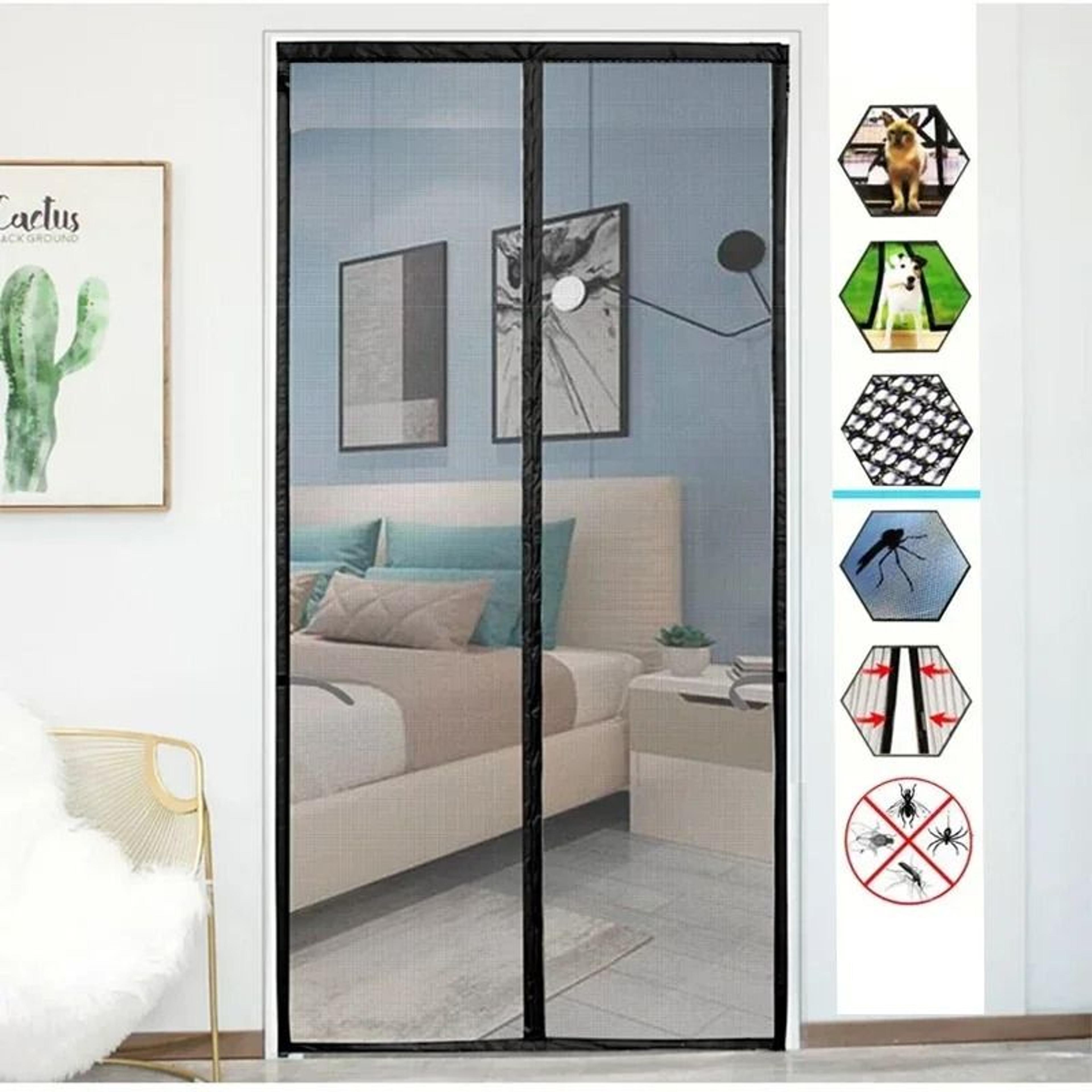 custom magnetic screen door curtain for fresh air mosquito protection home