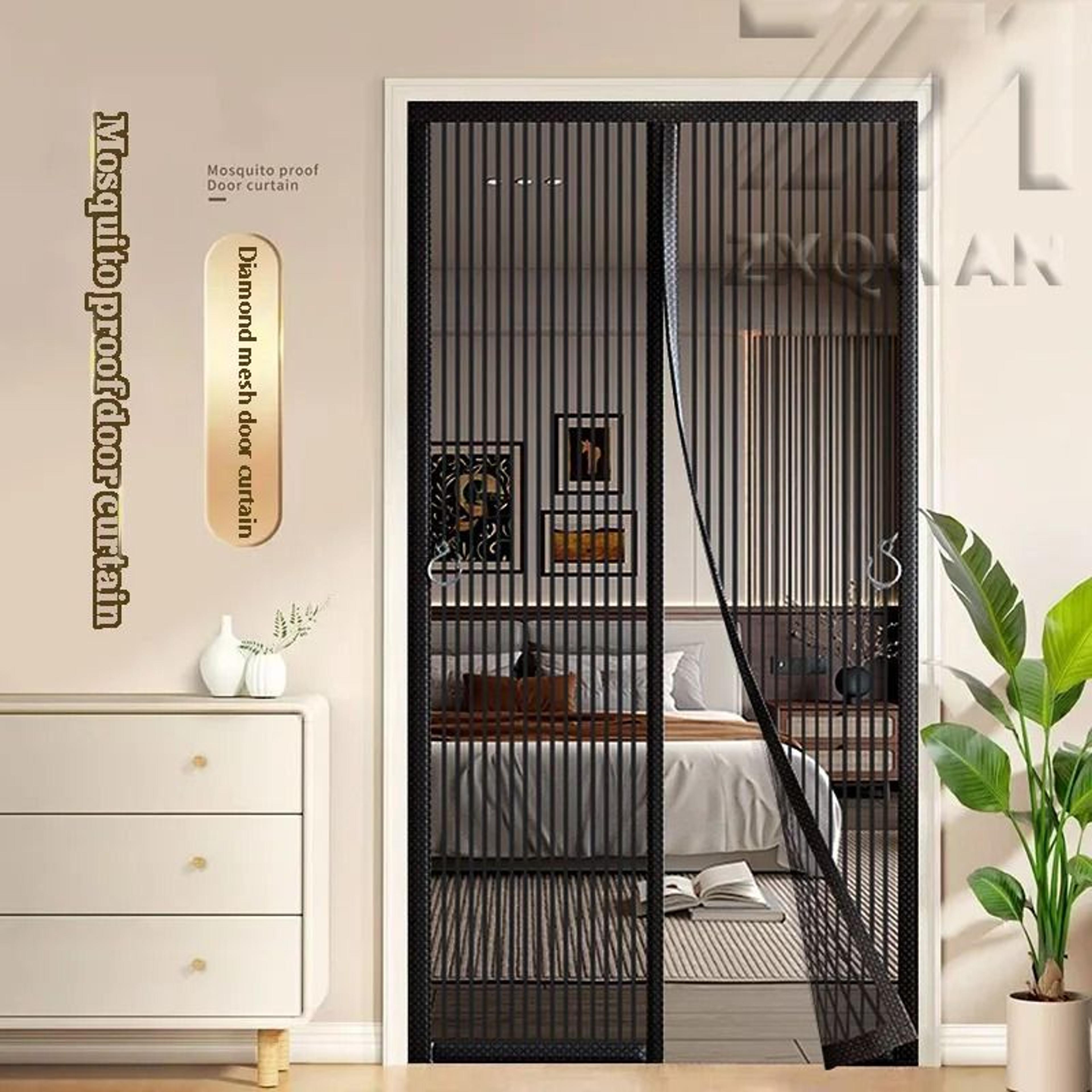 magnetic mesh door curtain for easy mosquito protection and fresh air