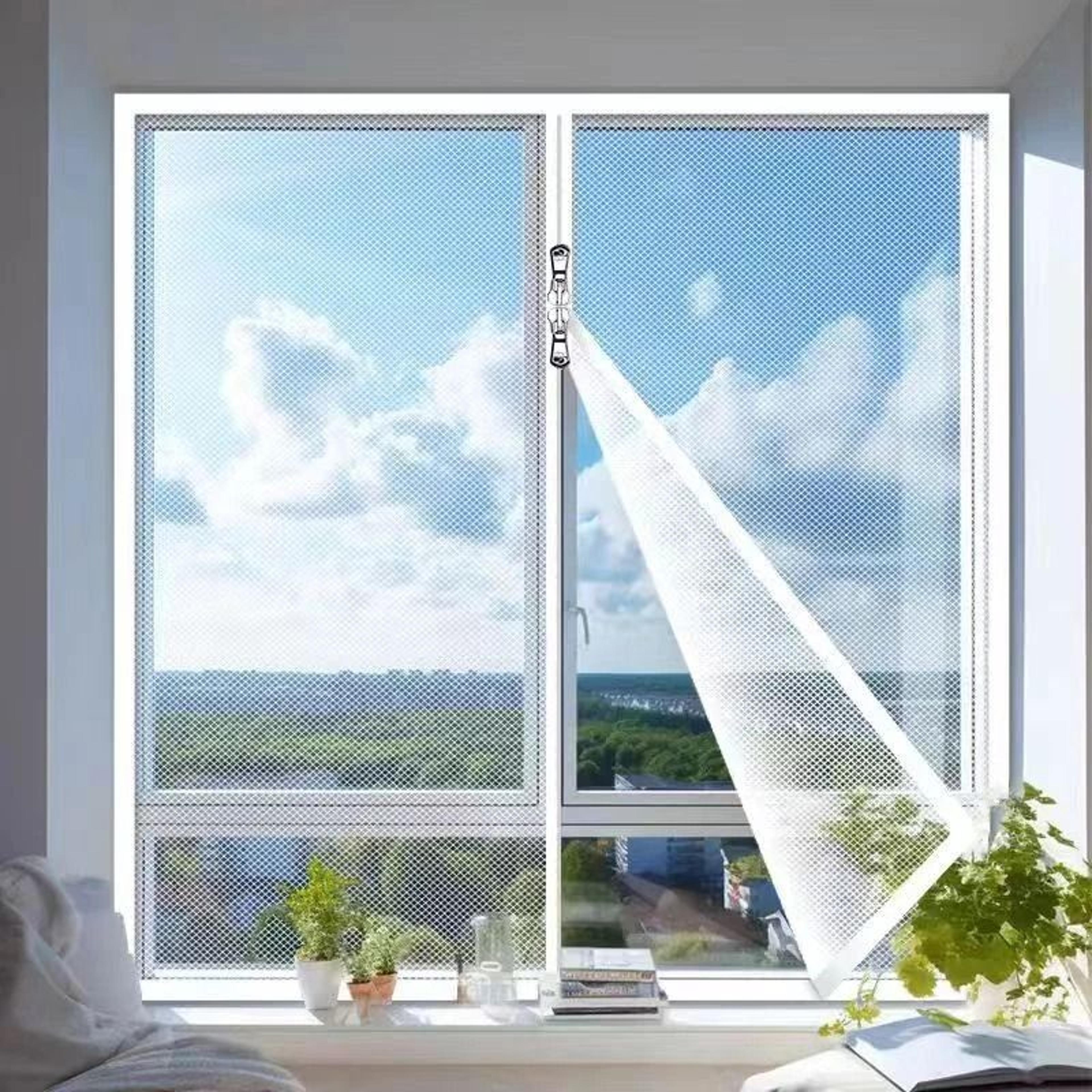 custom zipper mosquito window screen keeps bugs out while air flows