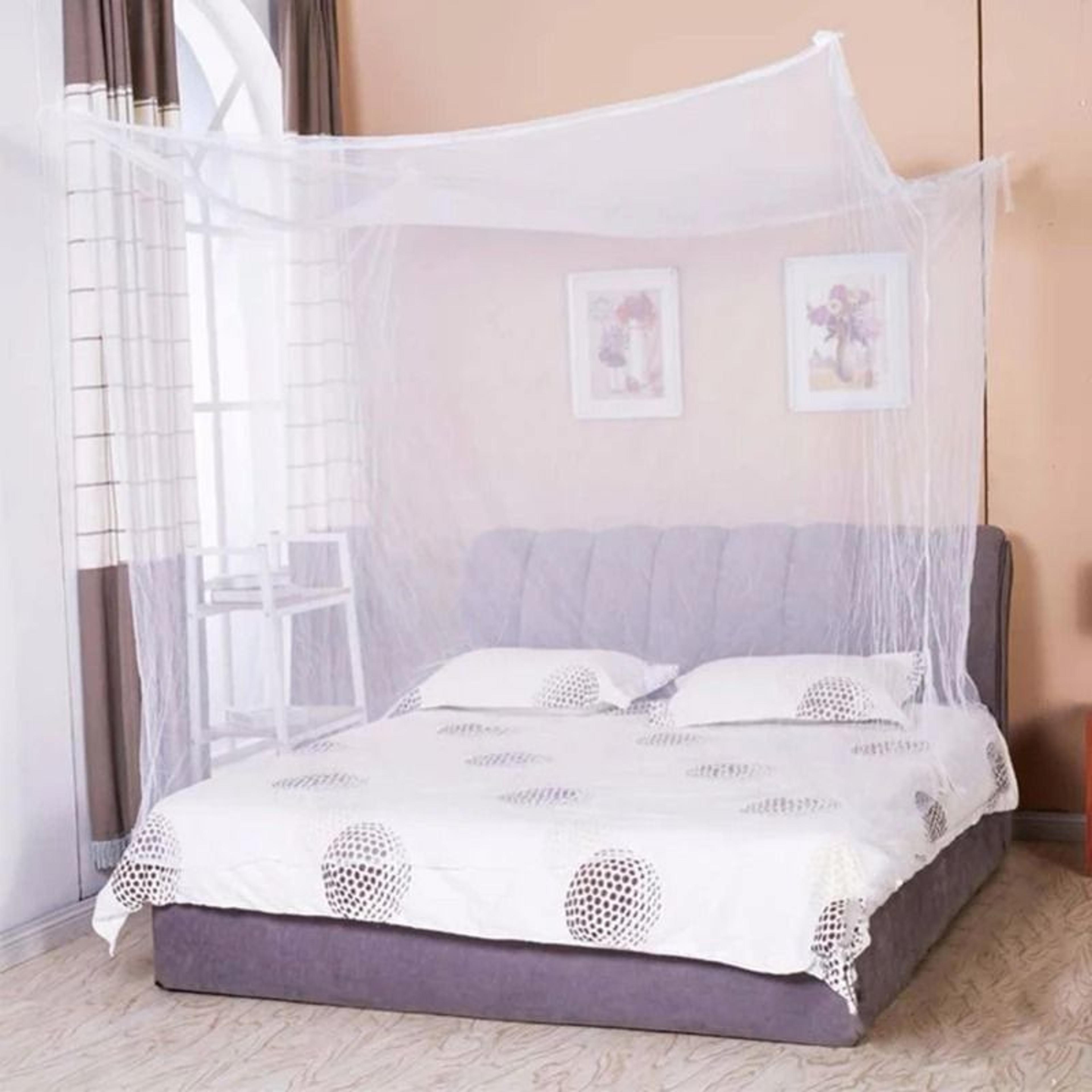 four corner princess mosquito bed canopy adds elegant breathable nightly protection