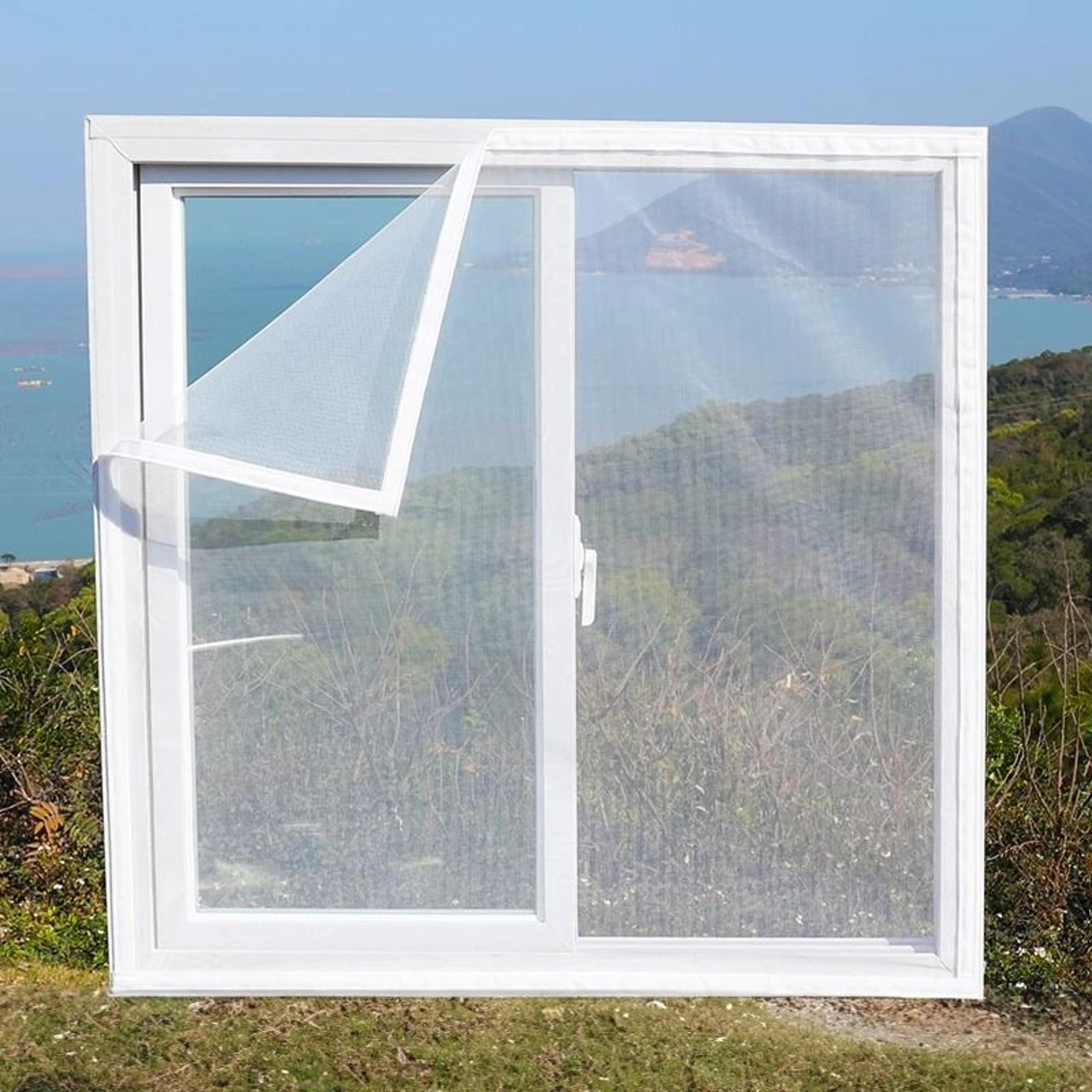 custom no drill mosquito window screen keeps bugs out while ventilating