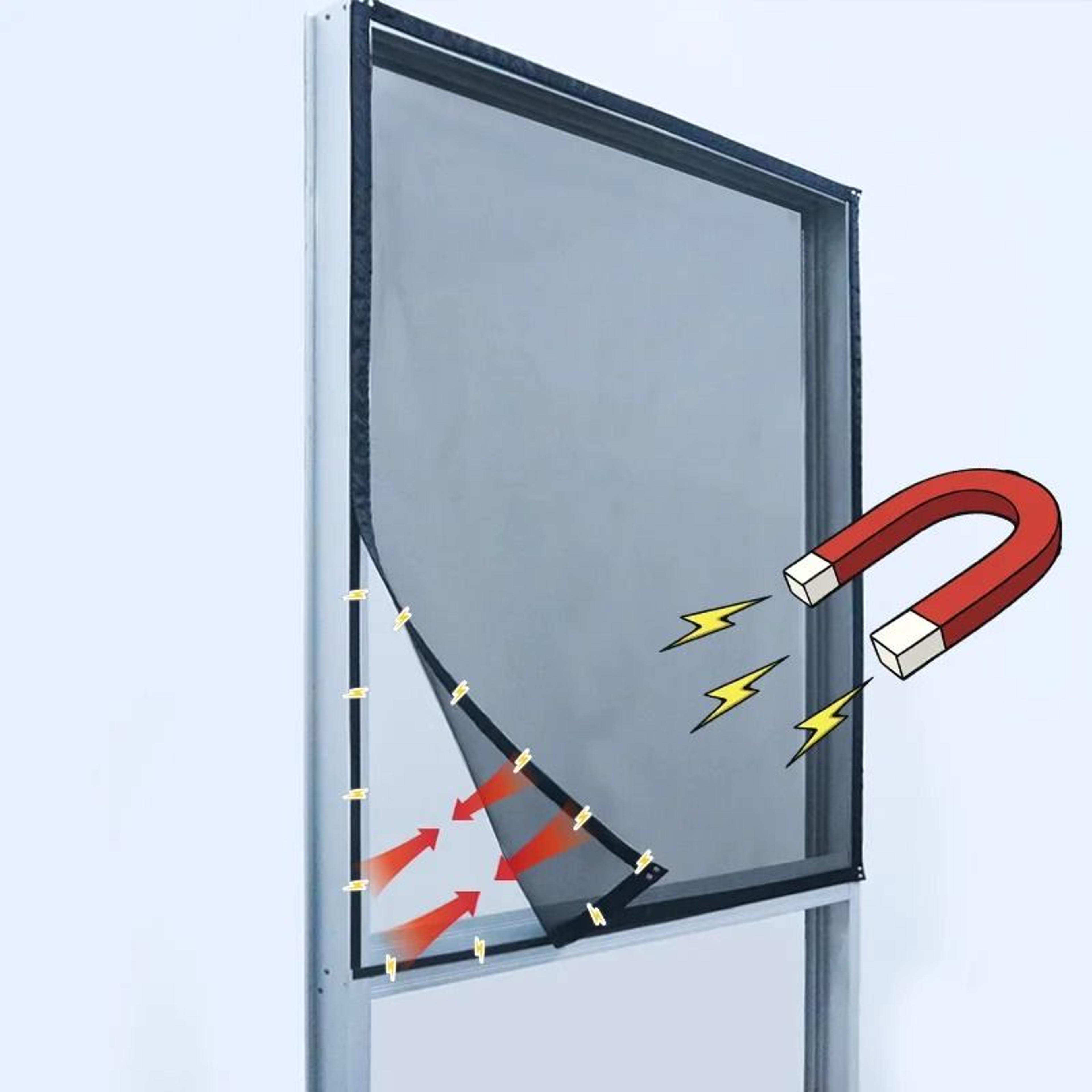 custom magnetic mosquito window screen keeps bugs out and air flowing