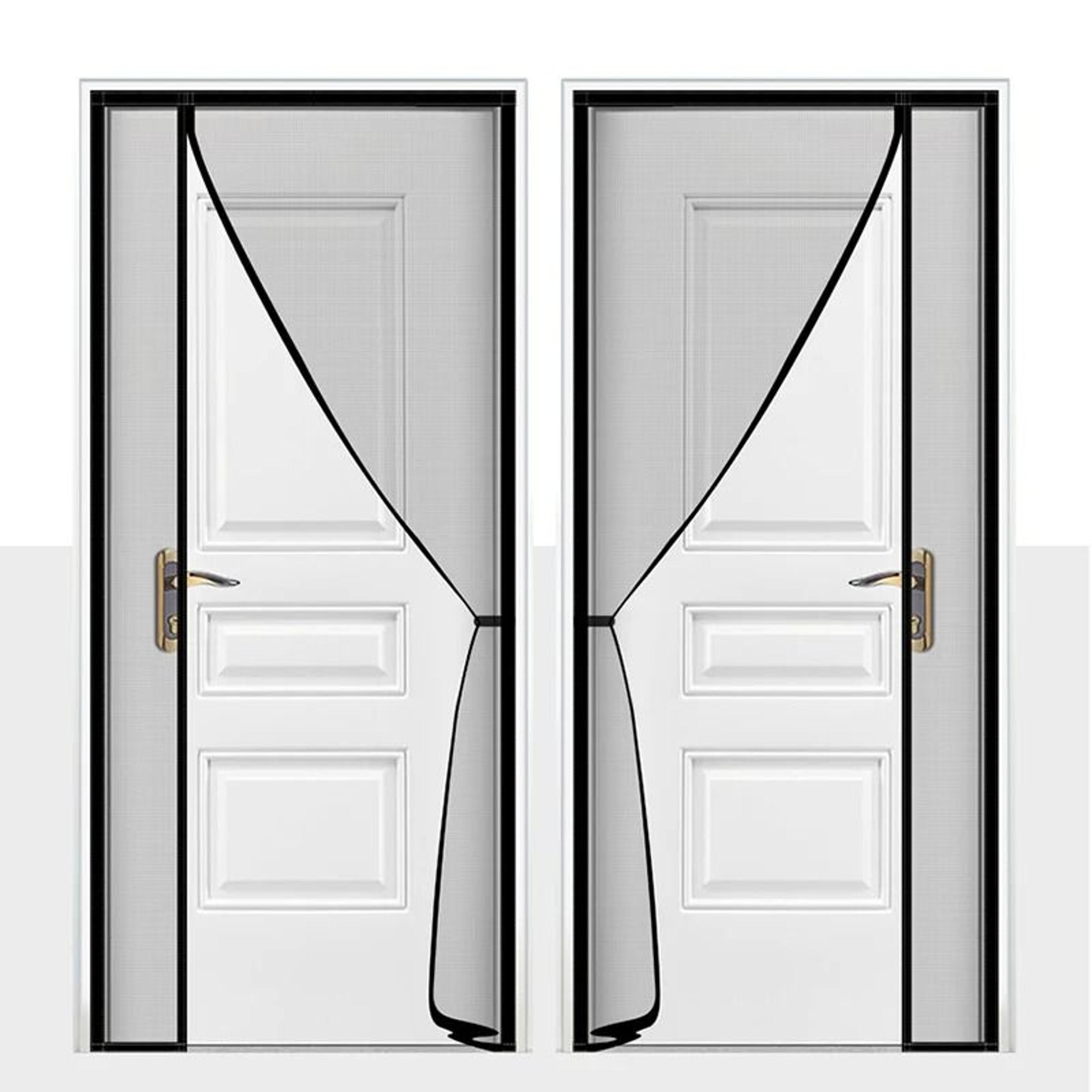 custom side opening magnetic mosquito screen door for easy bug protection