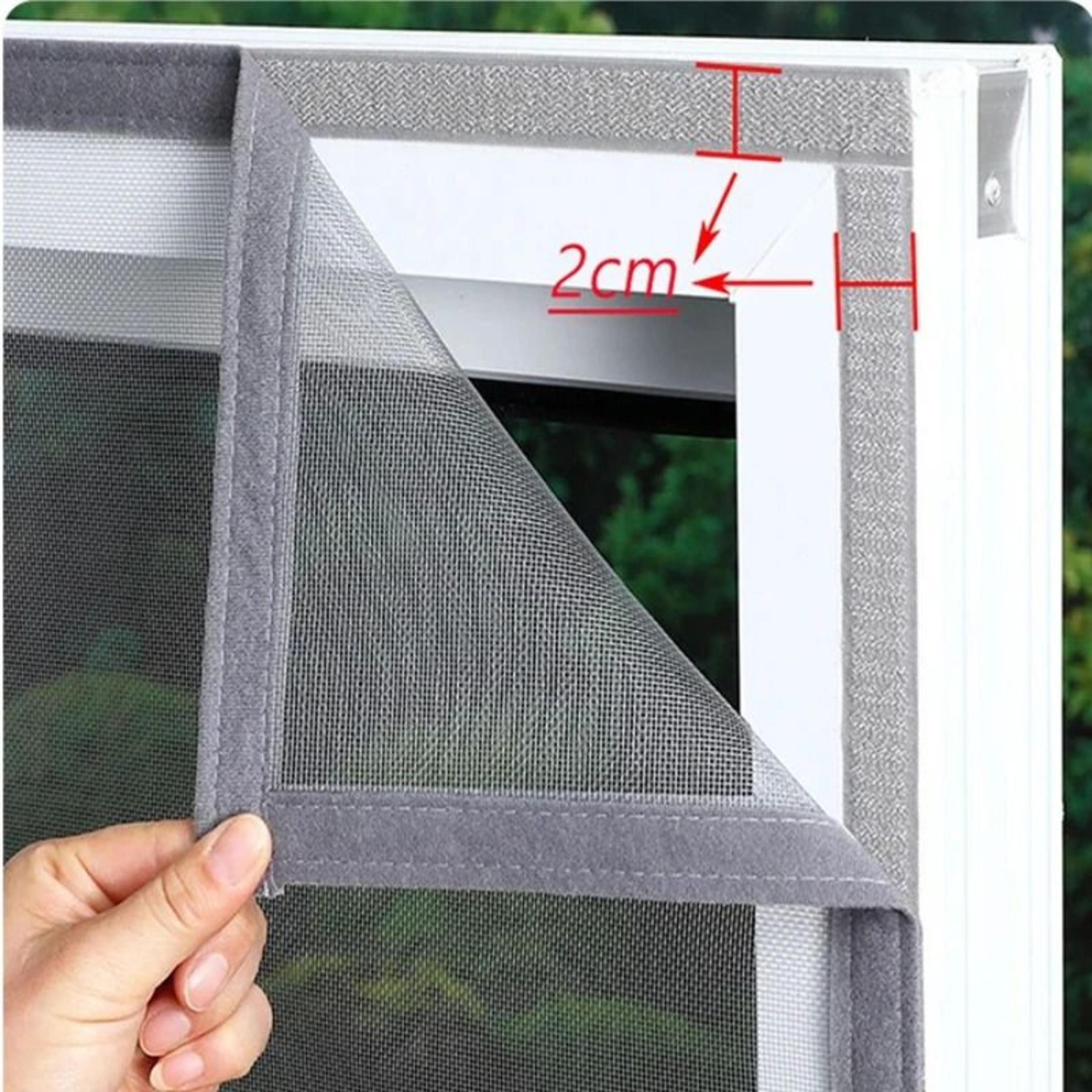 gray self adhesive mosquito window screen for easy summer bug protection