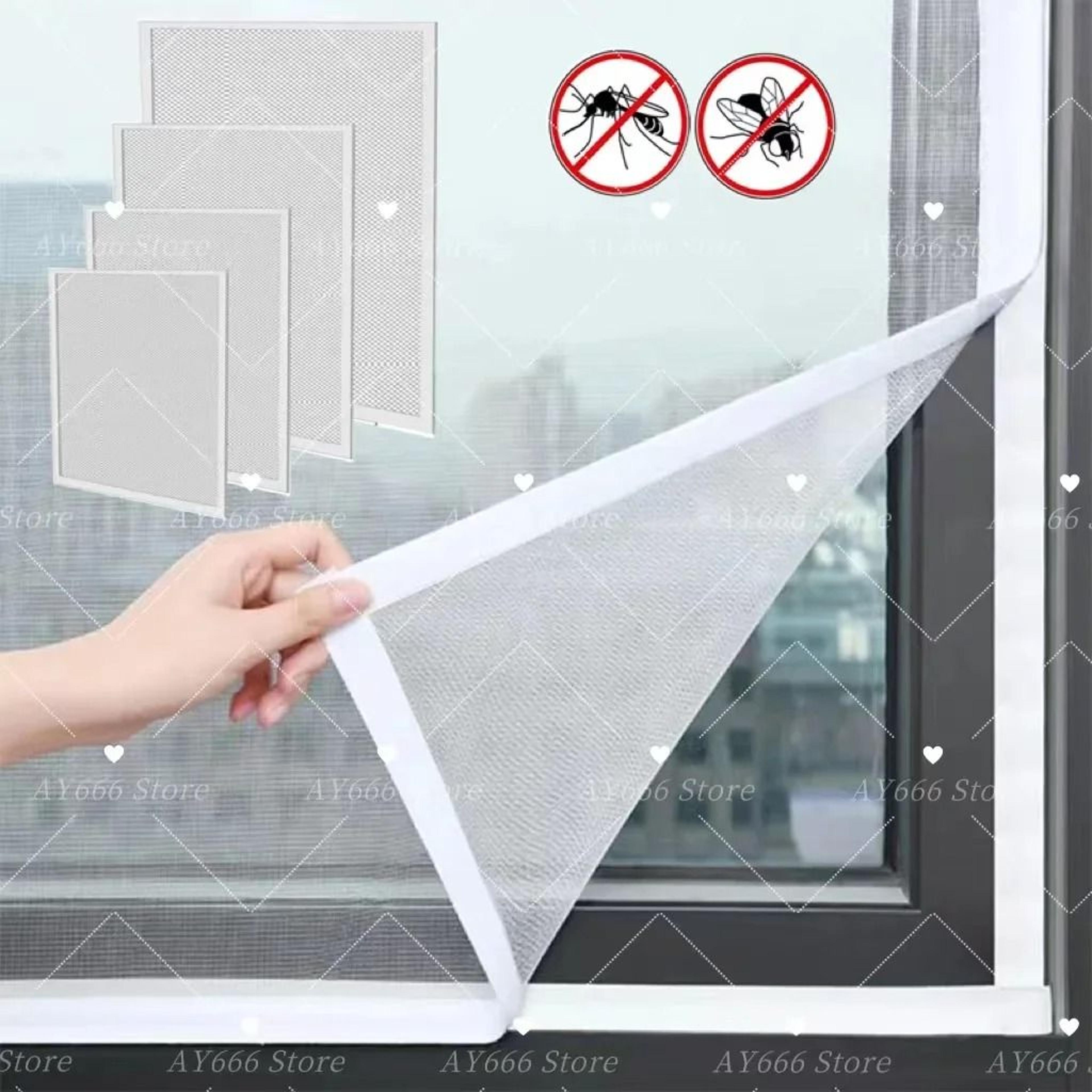 white fiberglass mosquito window screen for custom fit insect protection