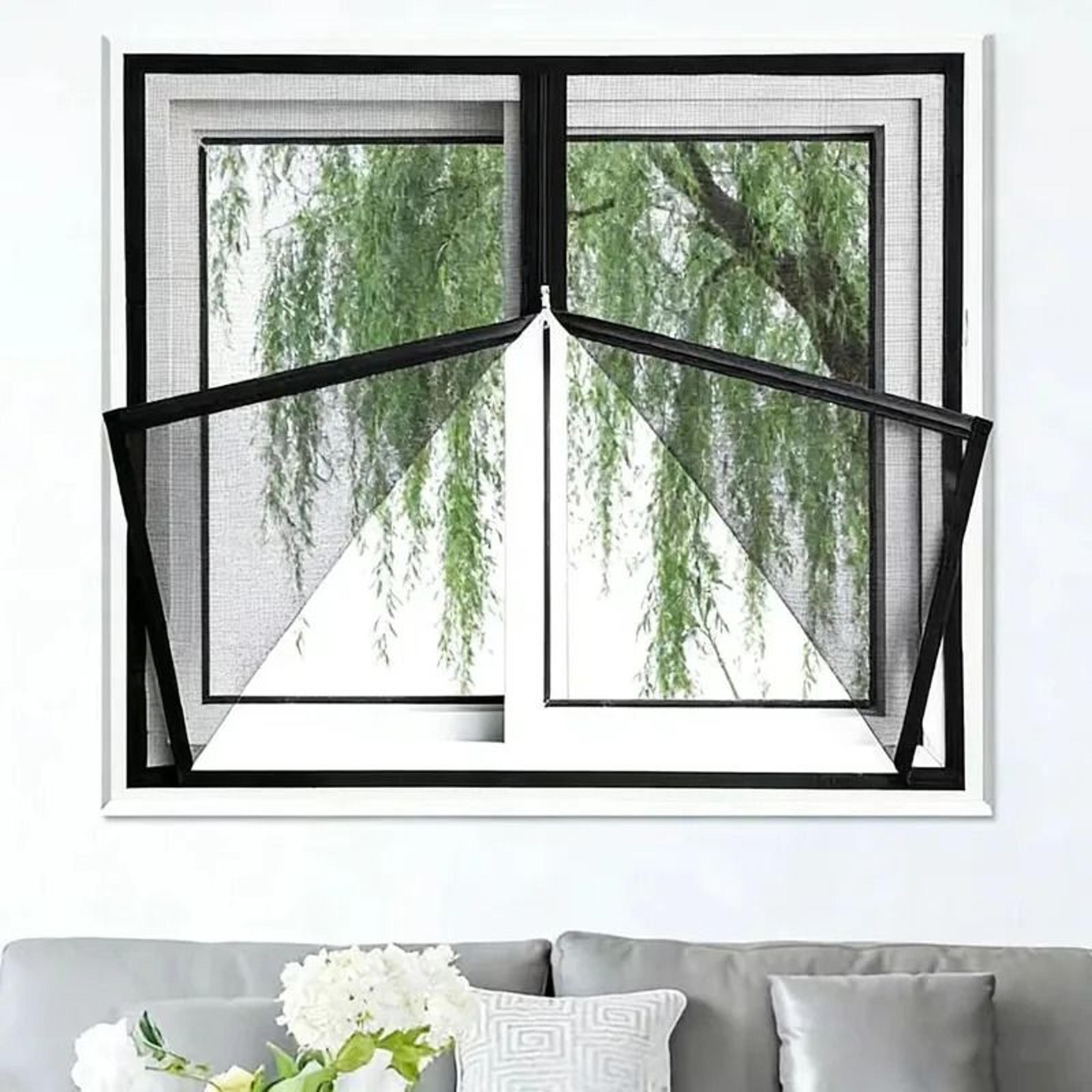 custom fit zipper window screen for easy access and mosquito protection