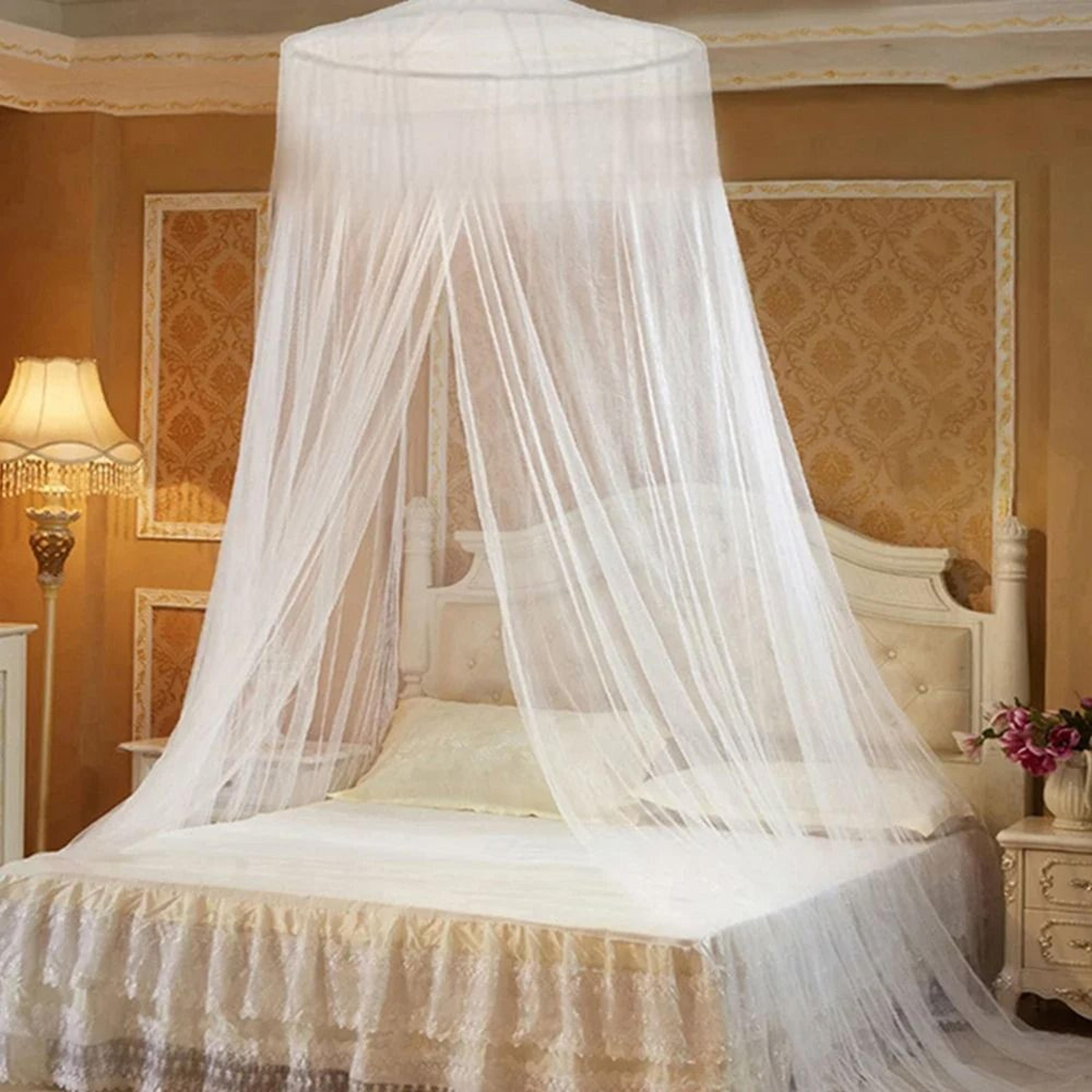elegant hanging dome mosquito net canopy for peaceful bed insect protection