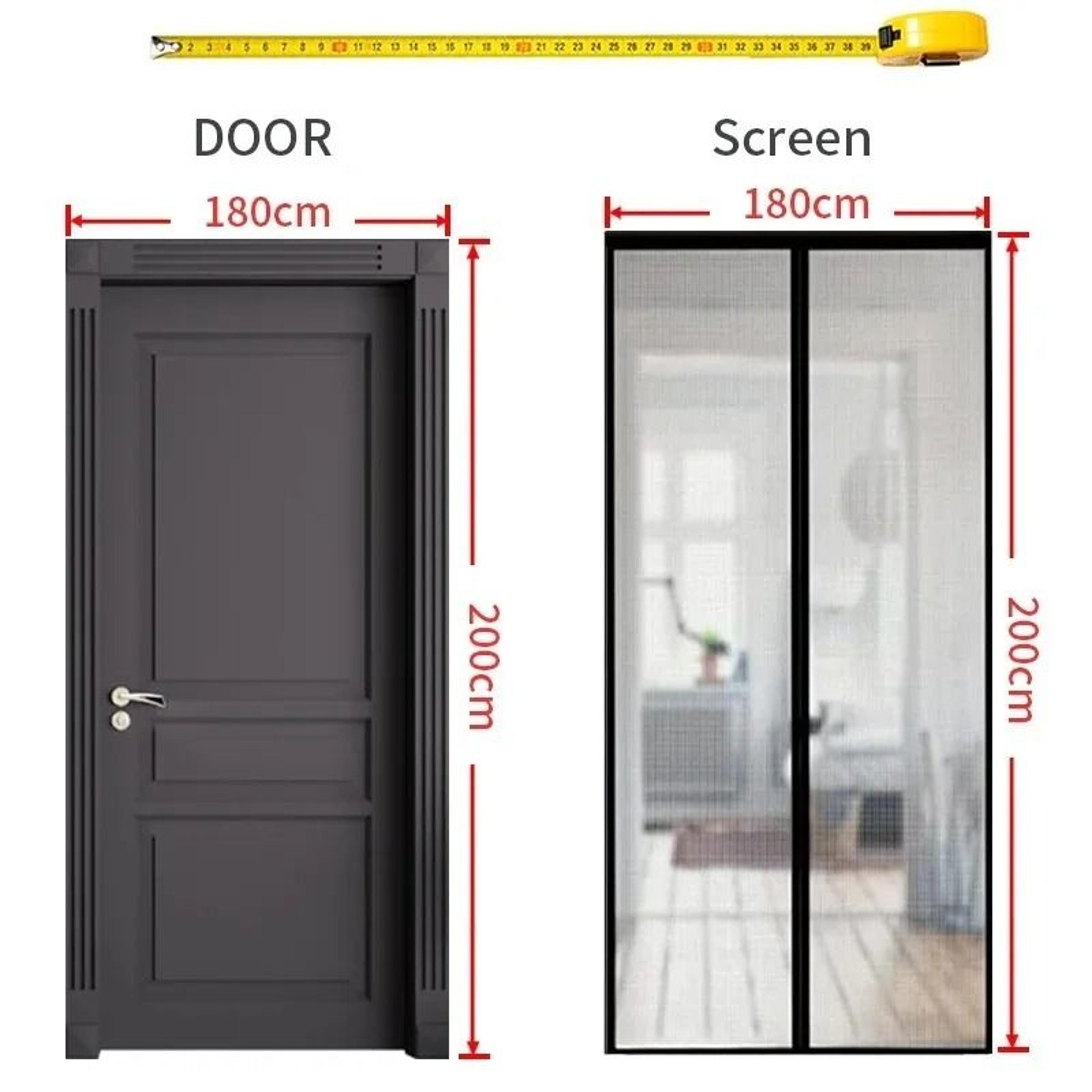 custom magnetic mosquito door screen with automatic closing mesh insect protection