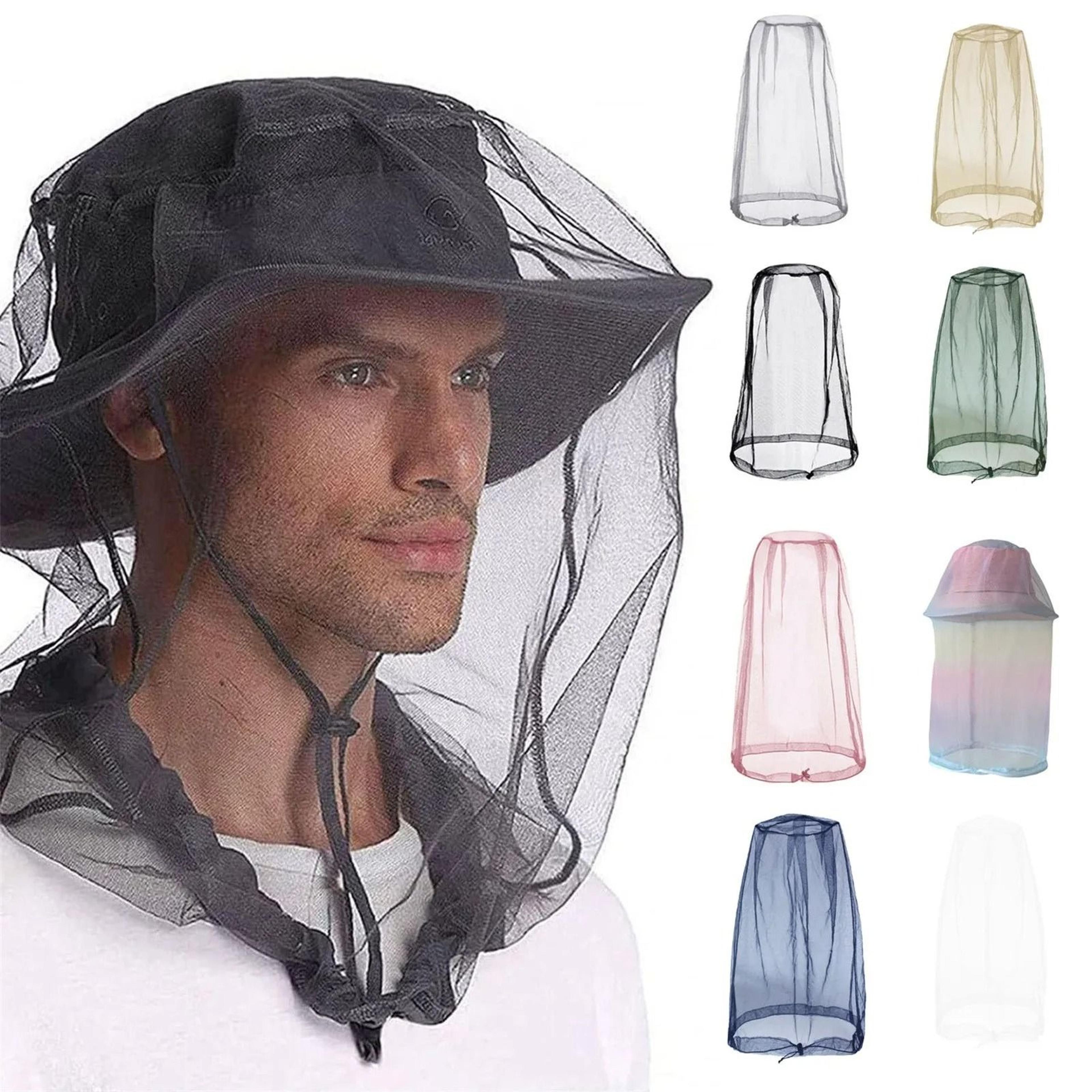 outdoor mosquito head net for hiking camping fishing gardening insect protection