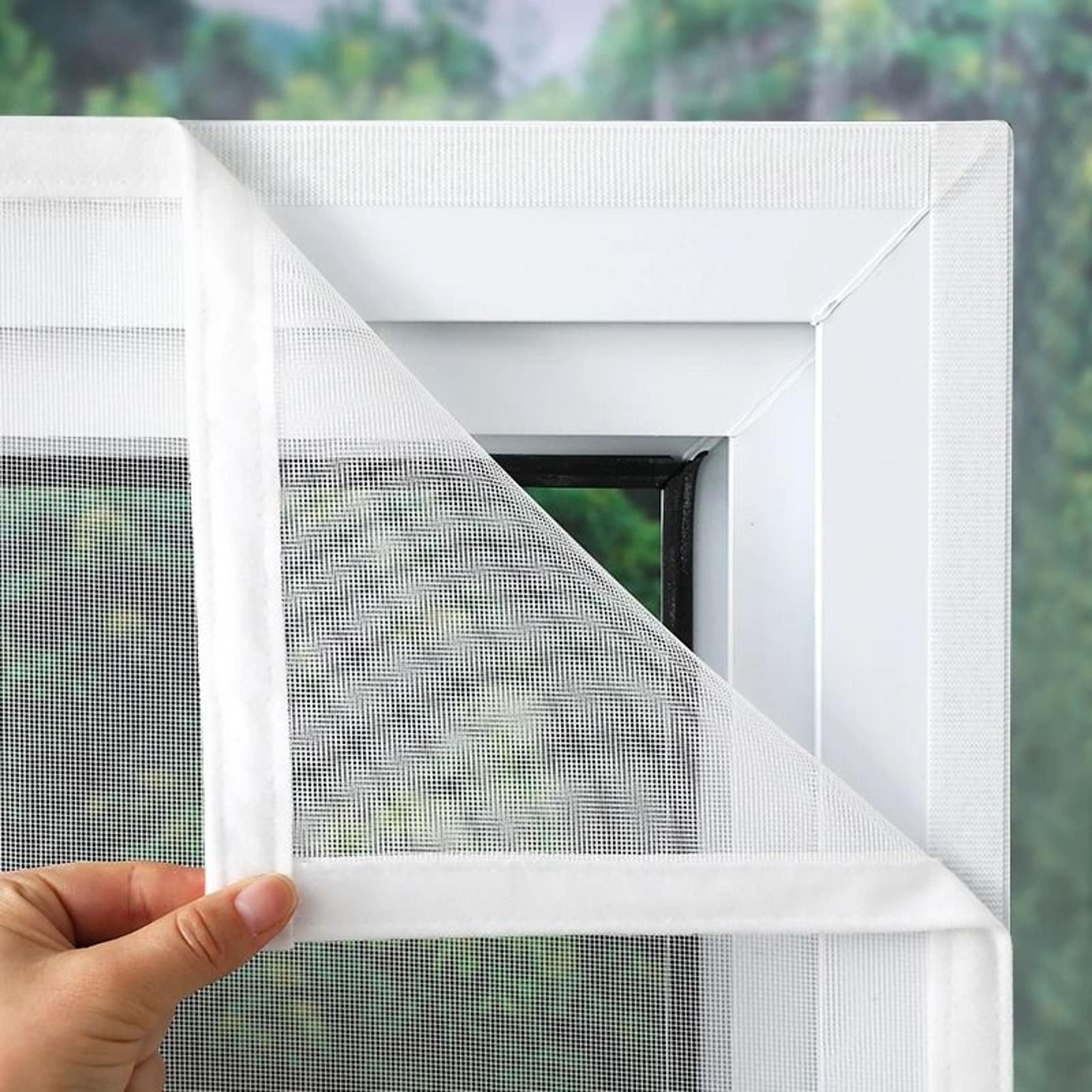 custom white self adhesive mosquito window screen for washable reusable protection