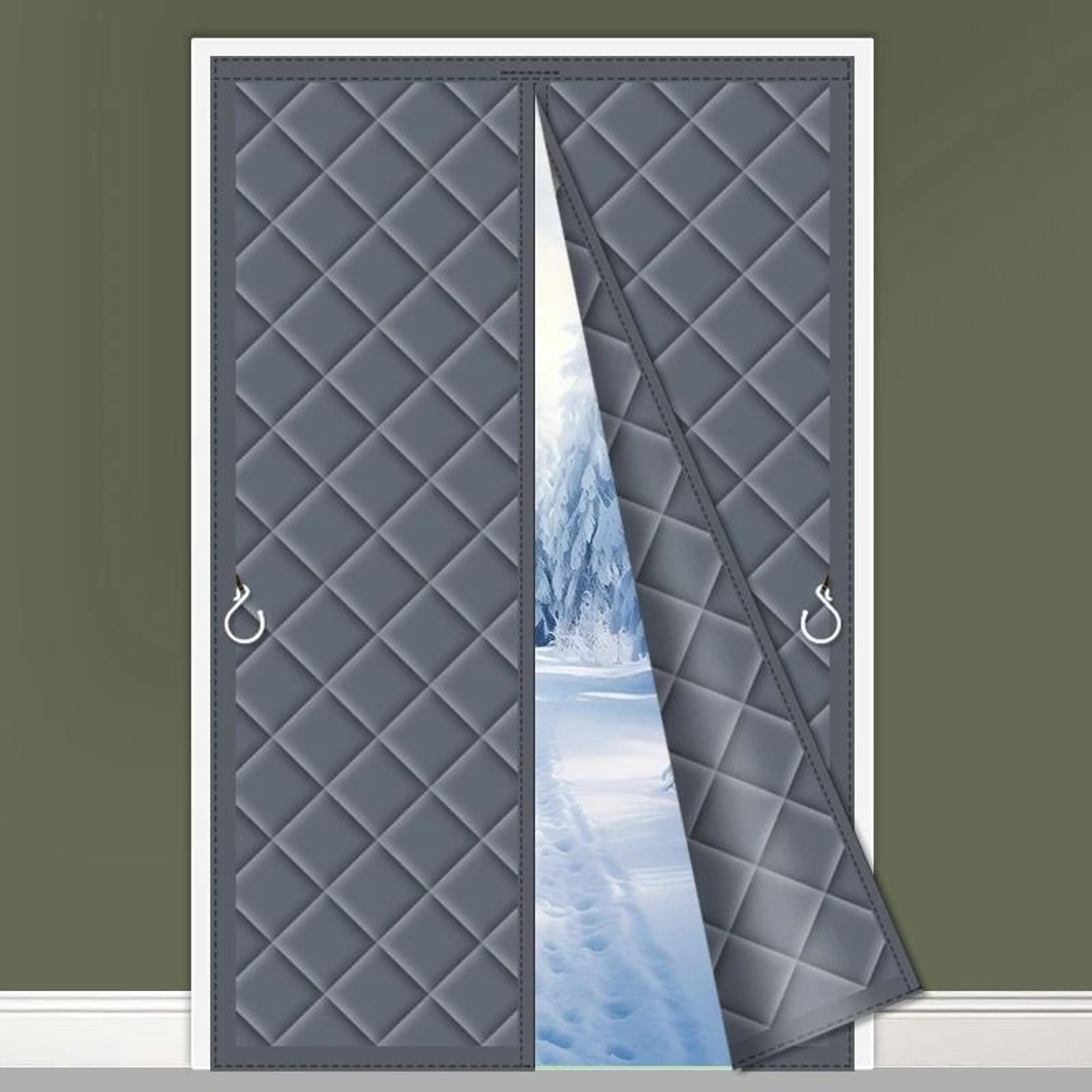 thickened winter thermal door curtain for windproof warmth and room partition
