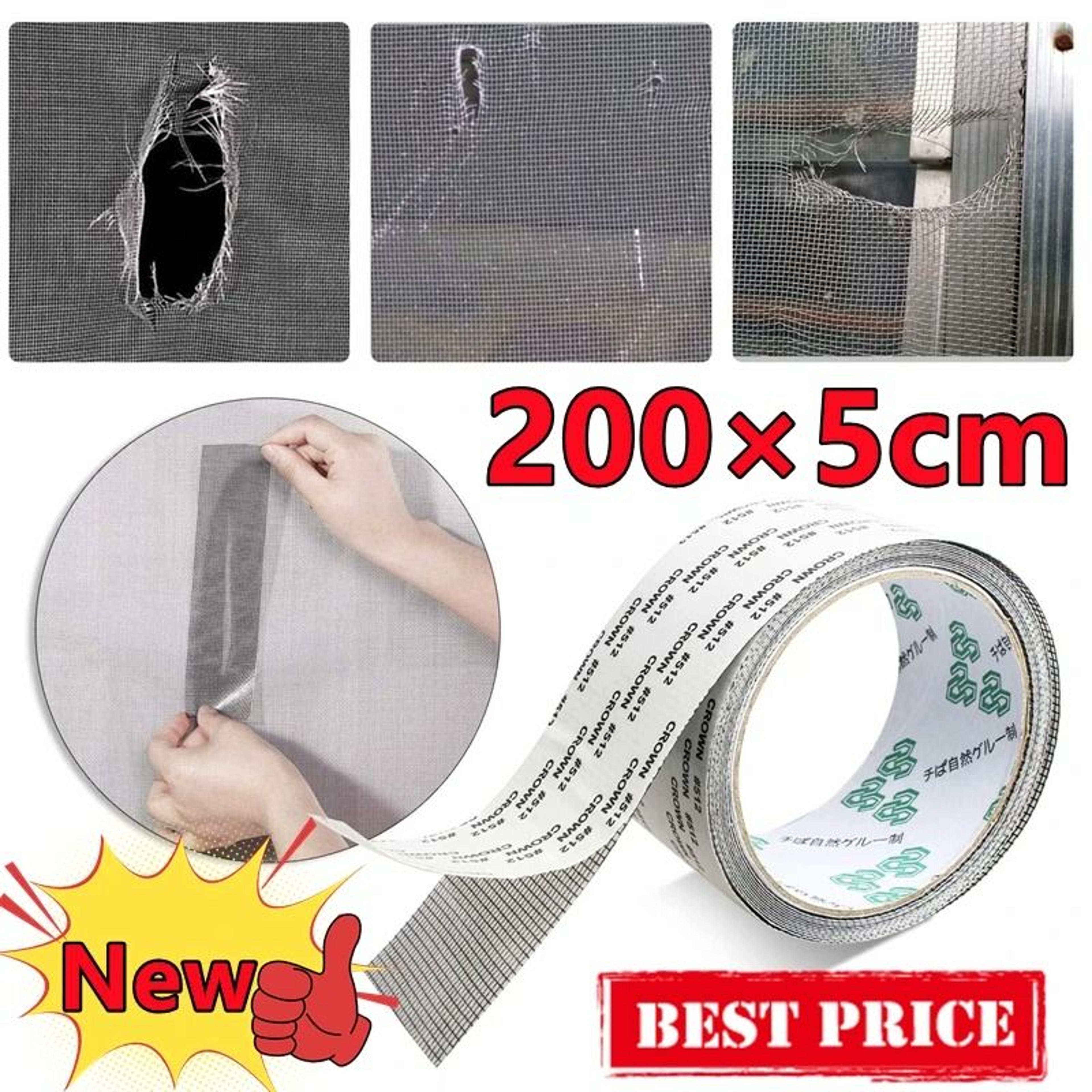 fast fix self adhesive window screen repair tape for mesh holes