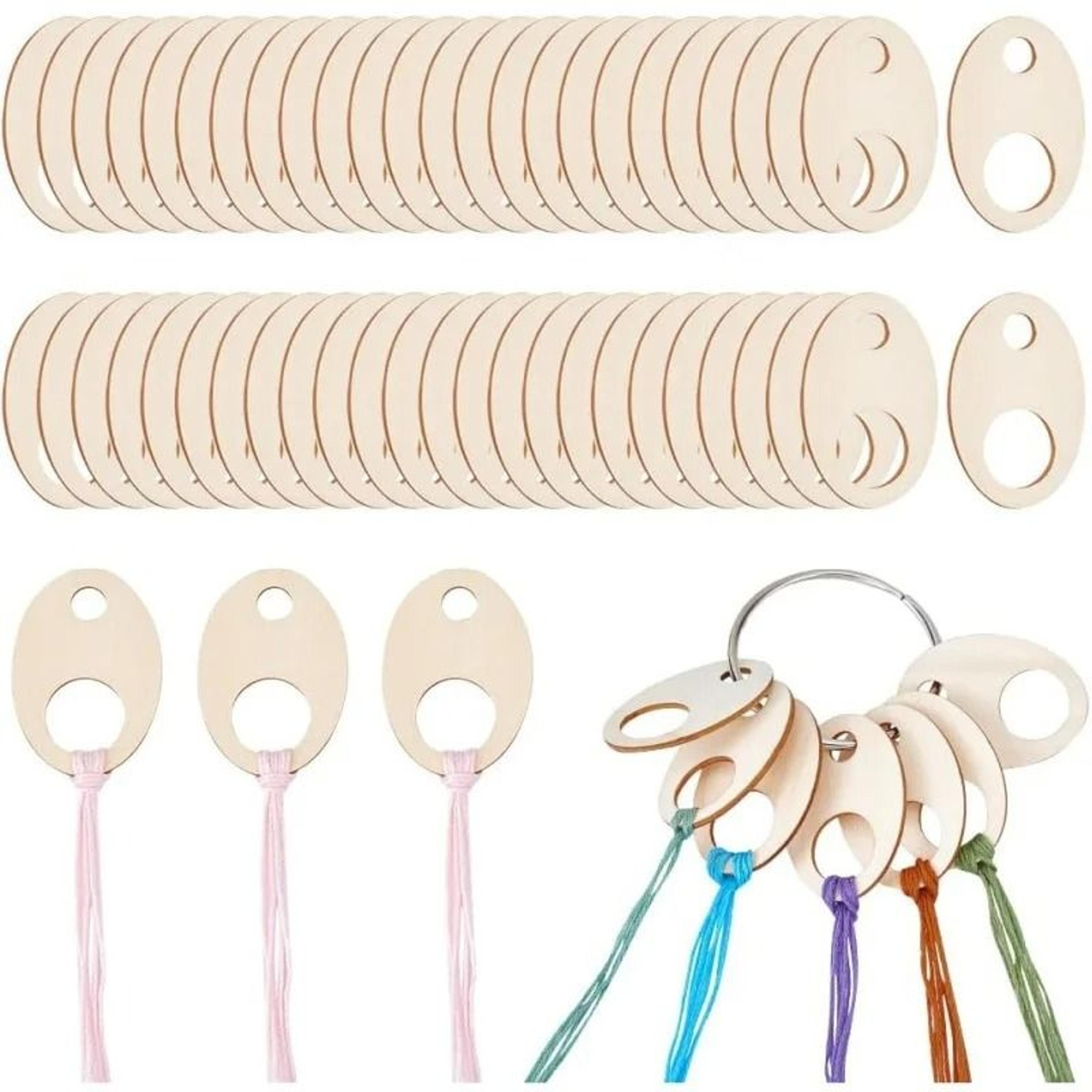 wooden embroidery floss drops 50 piece set for tangle free storage