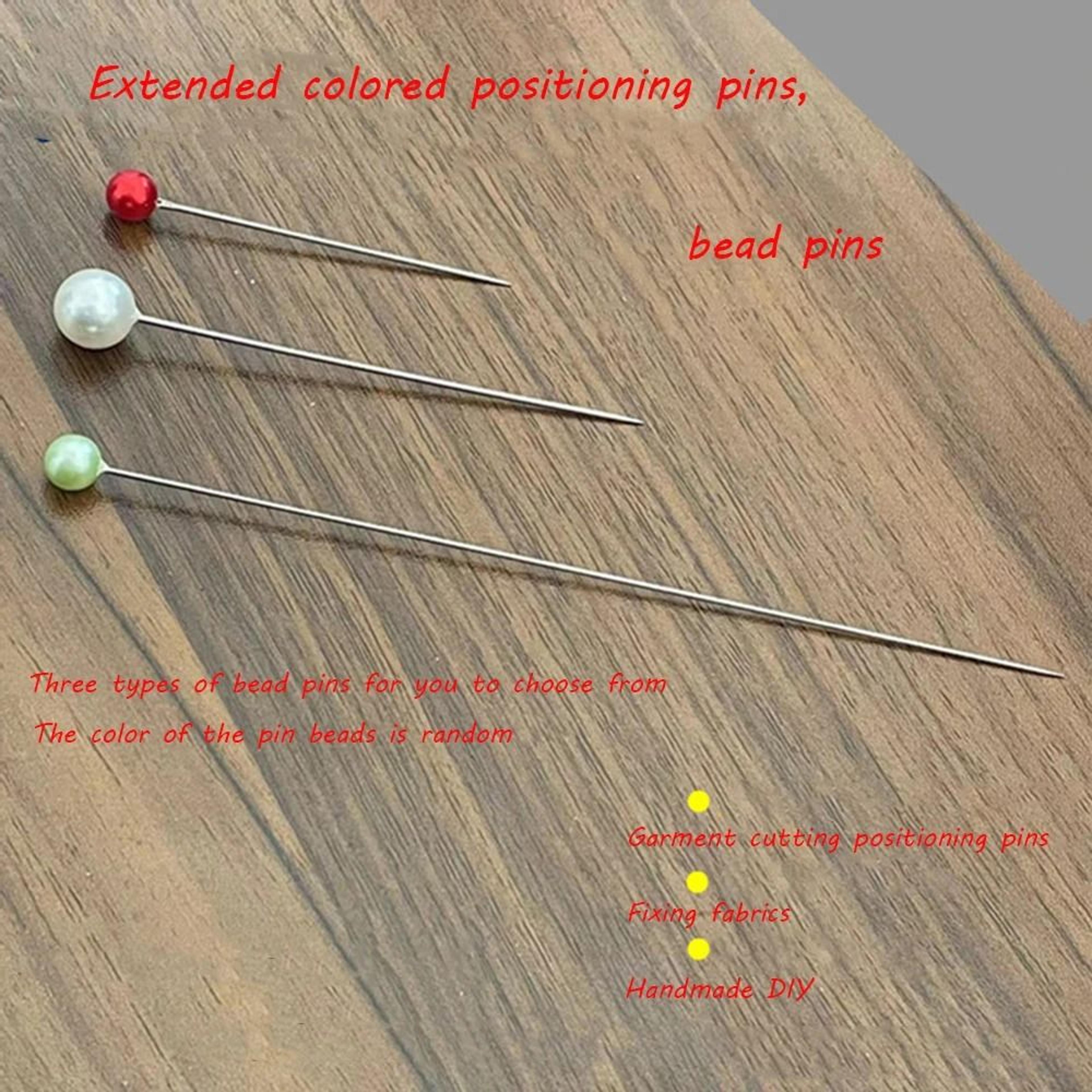 colorful beaded head sewing pins set for quilting dressmaking craft projects
