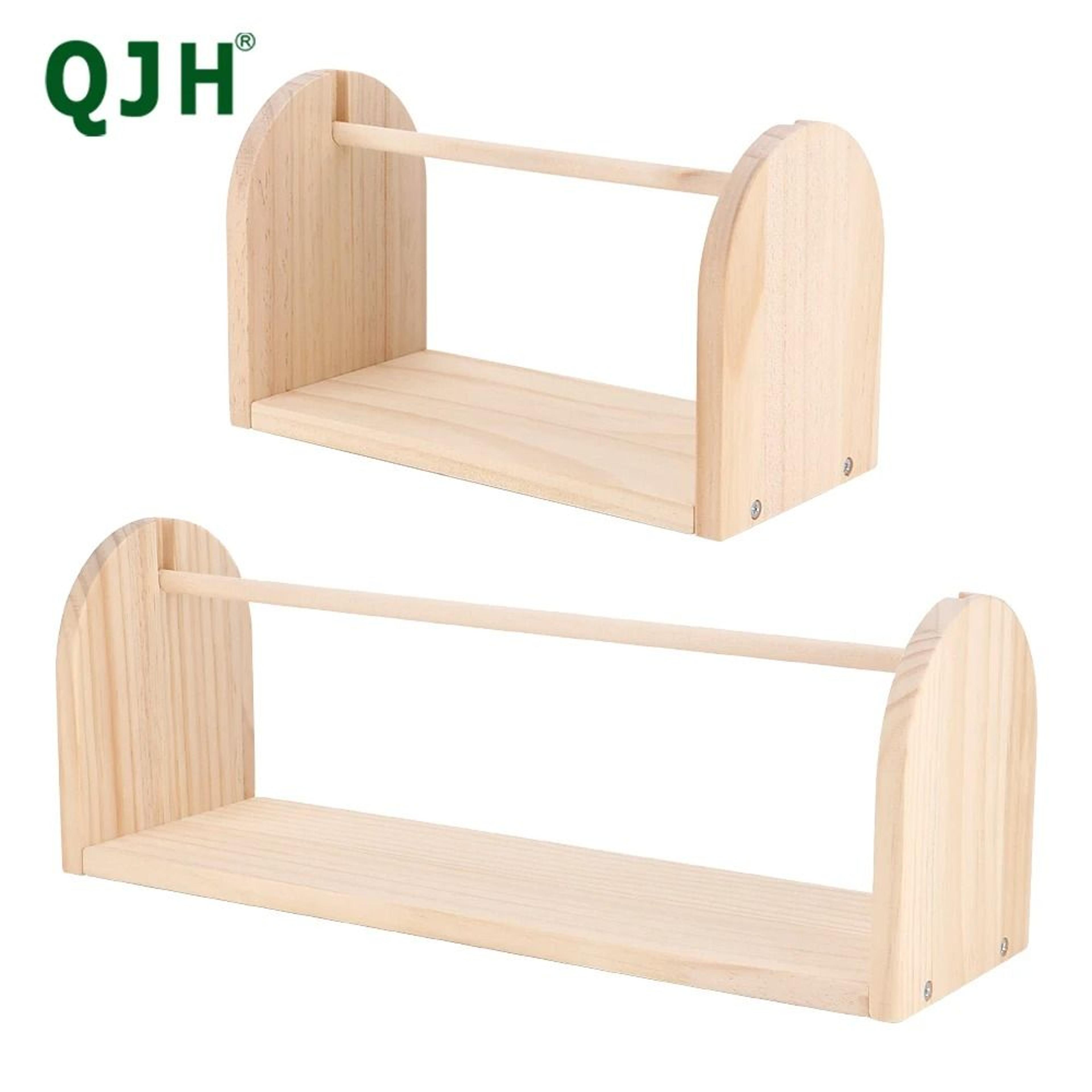 wooden rotating yarn spool holder for smooth knitting crochet crafting projects