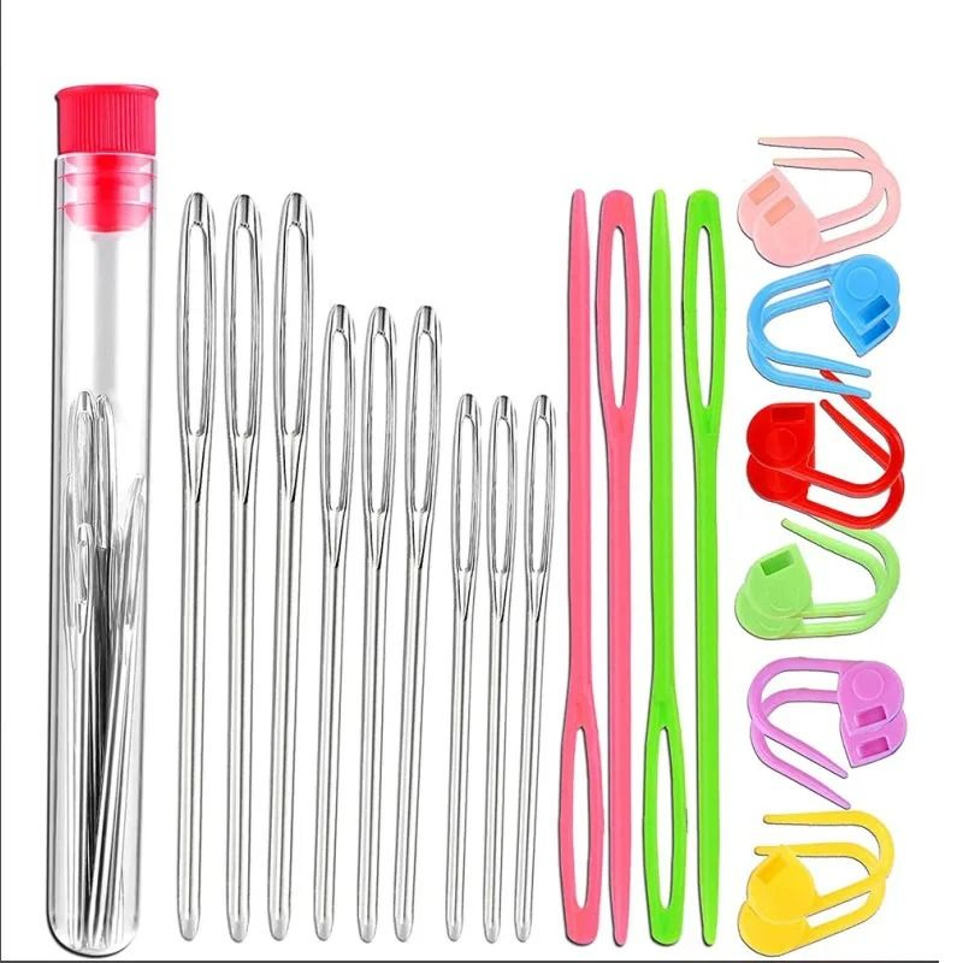 26 piece yarn needle and stitch marker kit for crochet