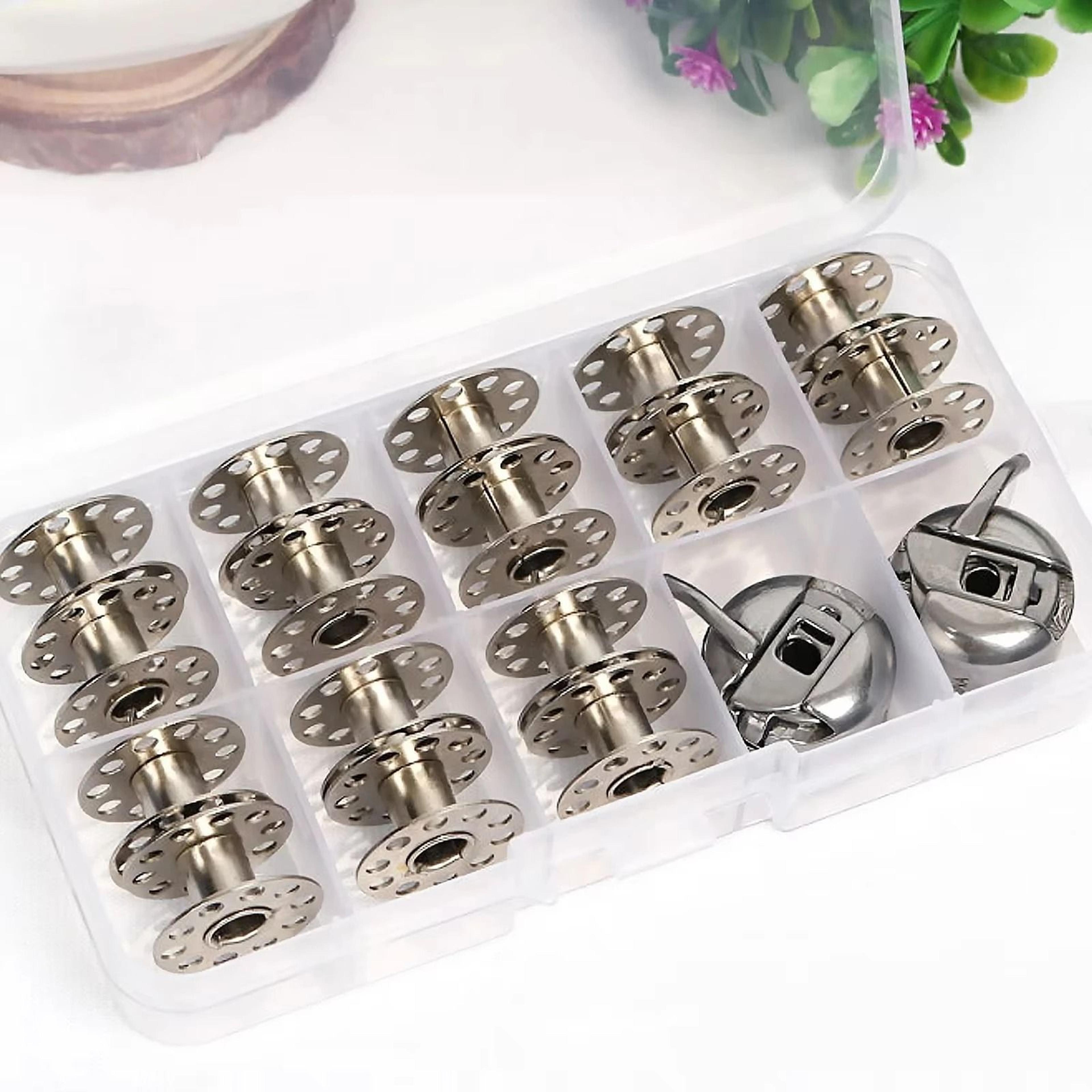 stainless steel bobbin case set for smooth reliable sewing machine threading