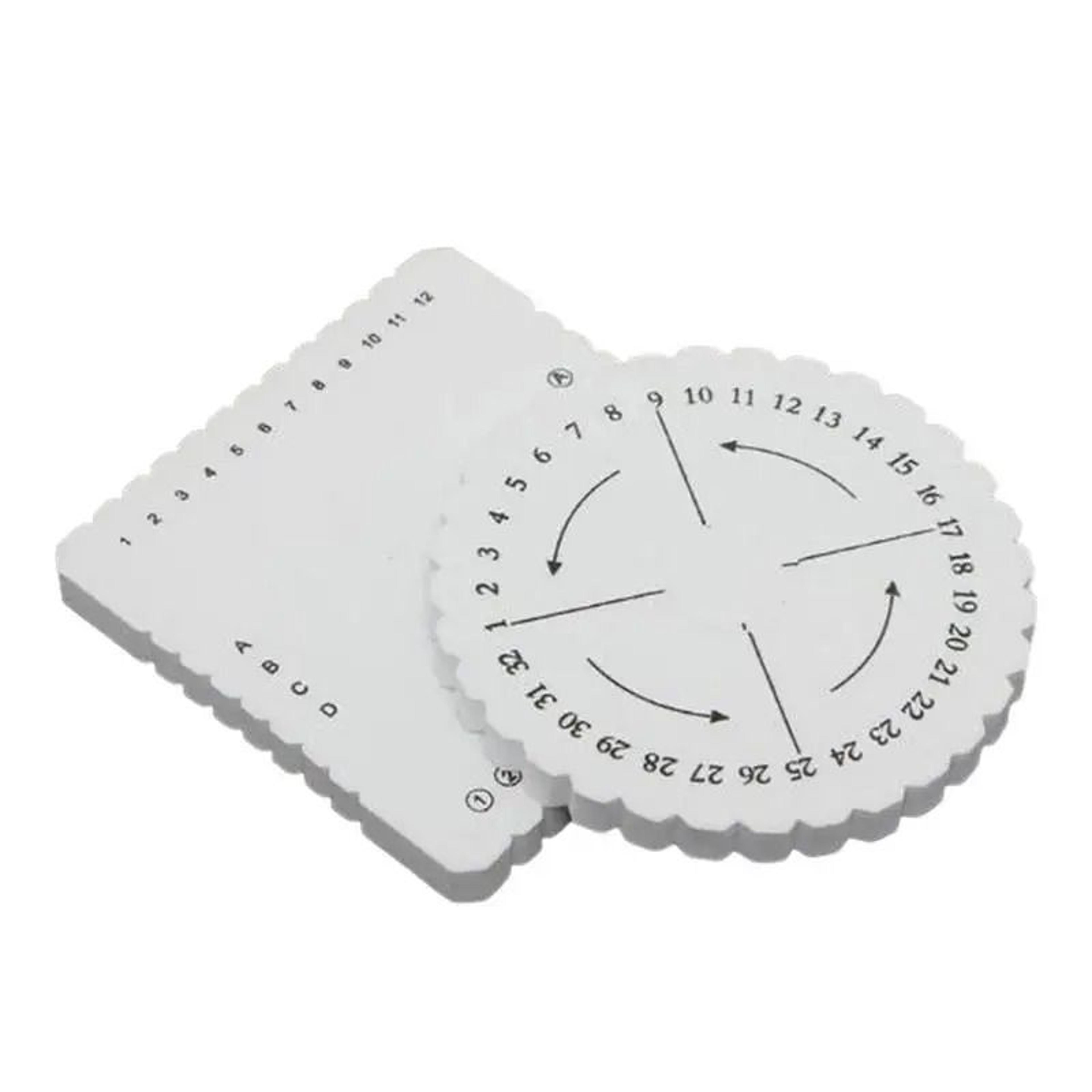round square kumihimo braiding discs for easy bracelet cord jewelry making