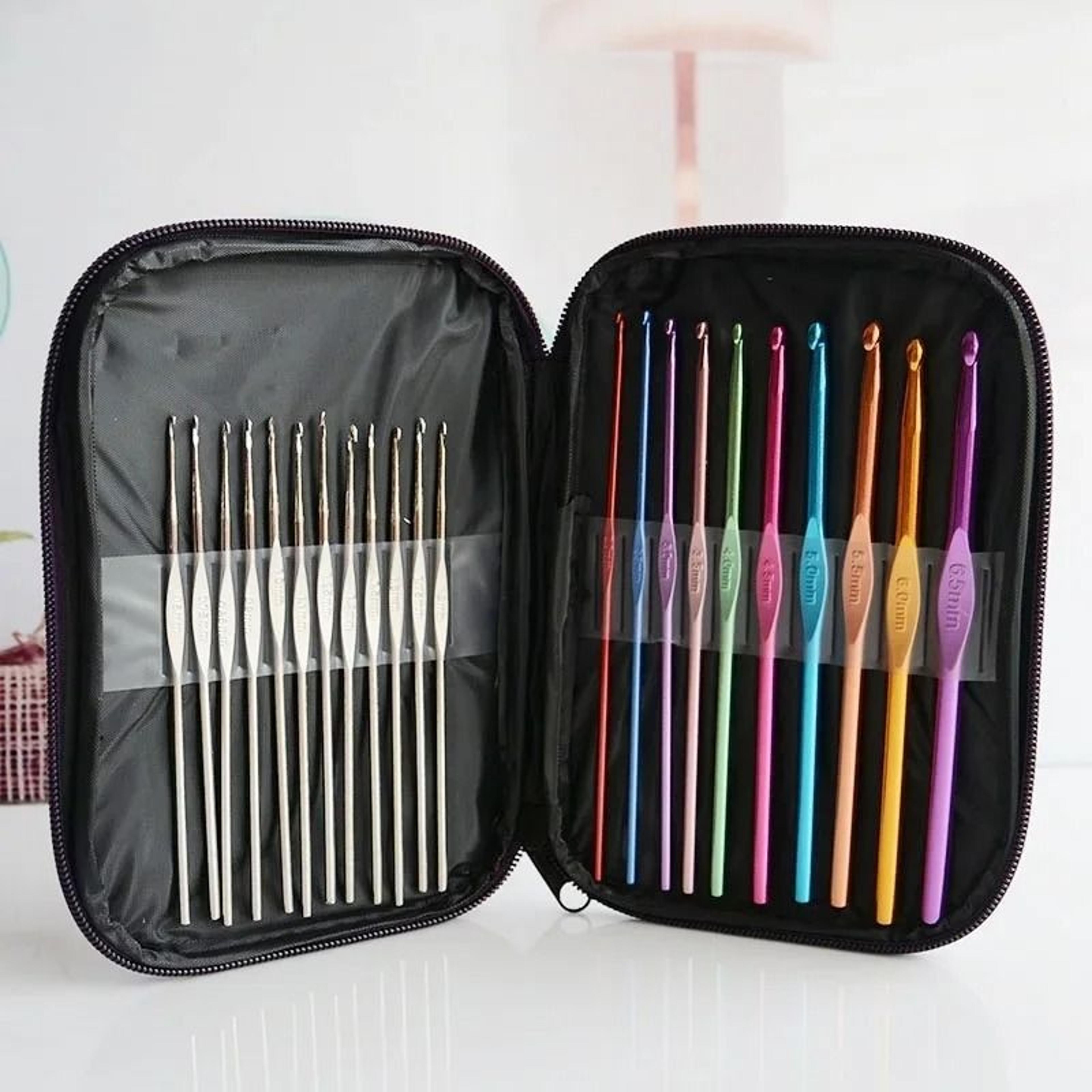 complete crochet hook set with case for easy yarn craft projects