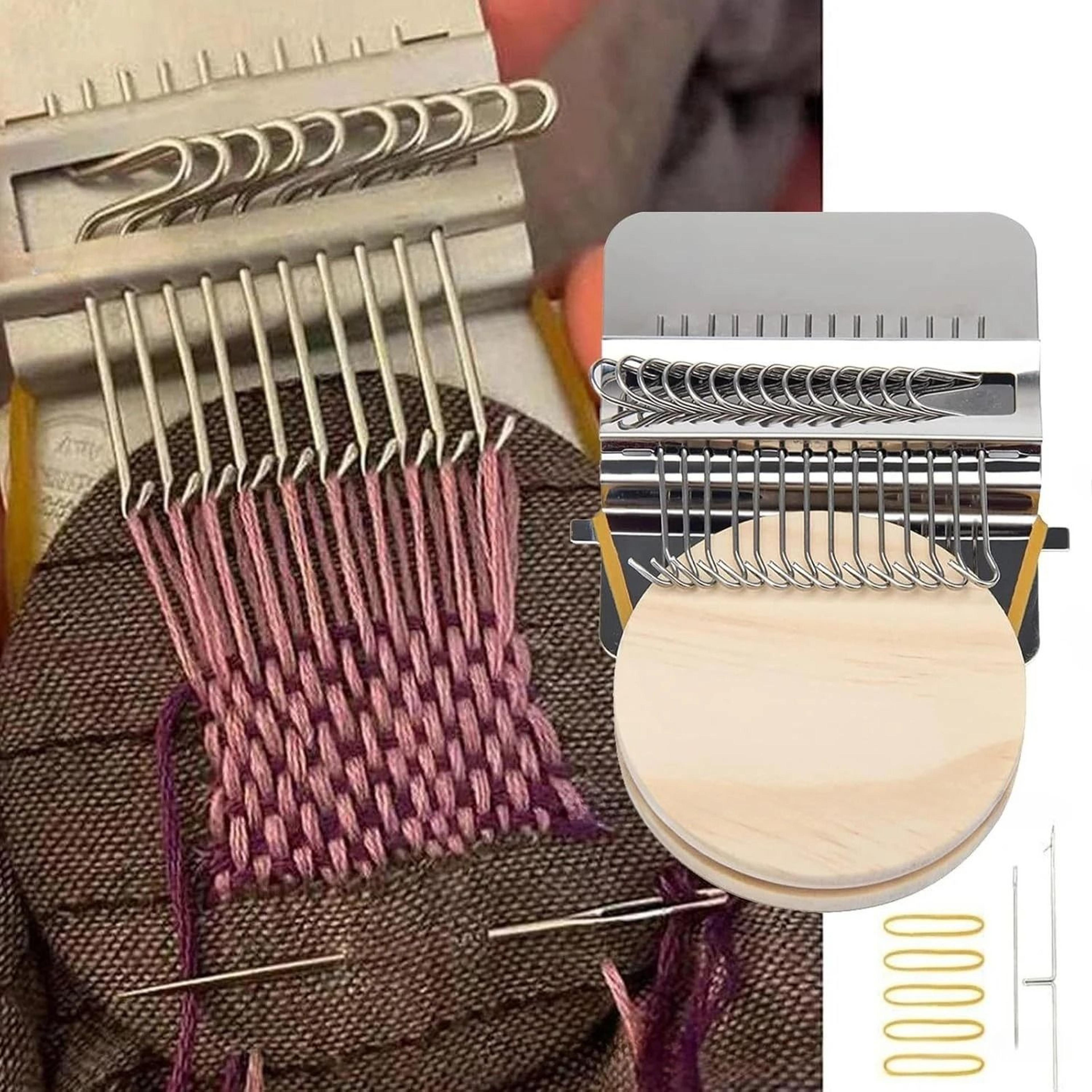 wooden darning loom kit for easy clothes jeans repair and mending