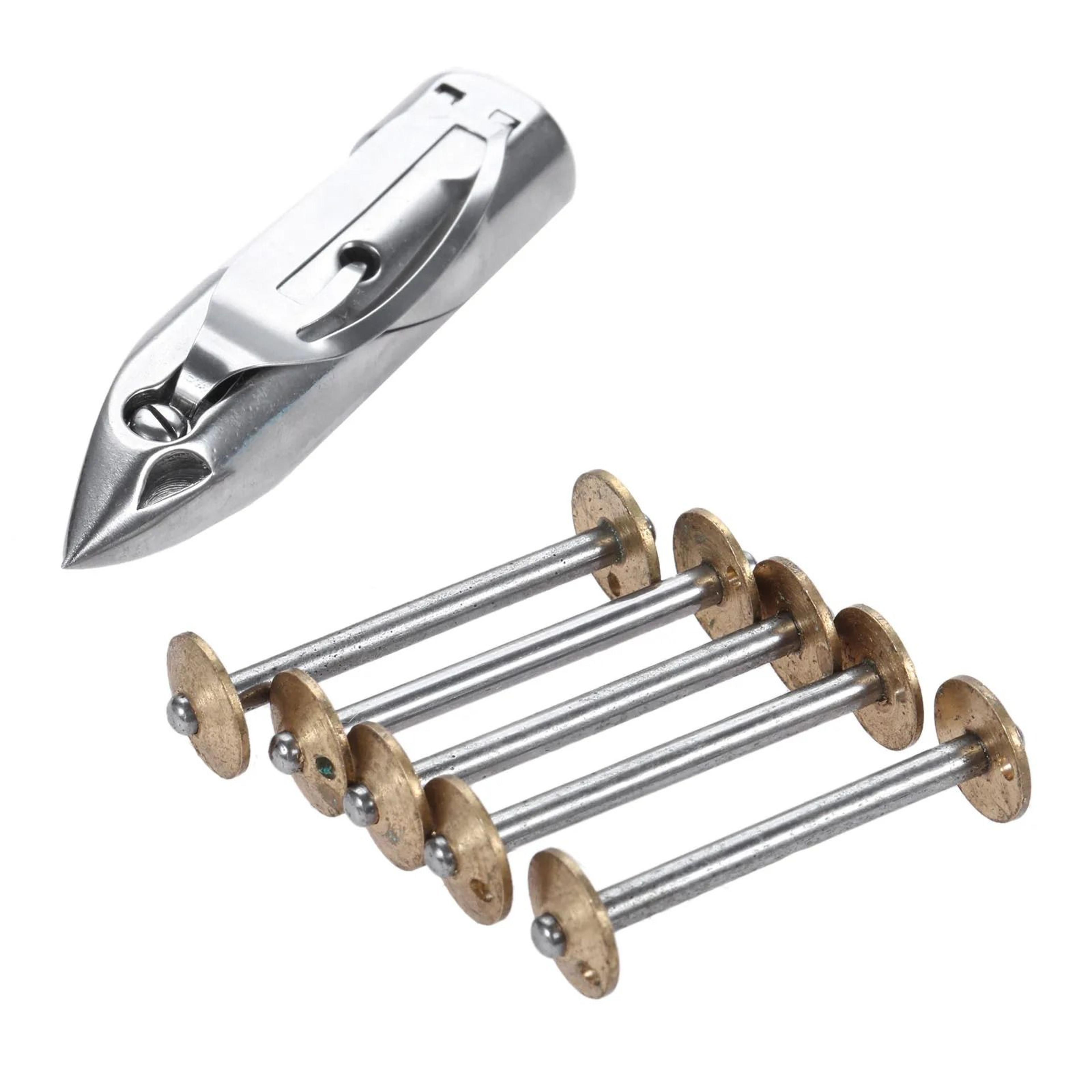 metal shuttle bobbin case set for vintage singer sewing machine repair
