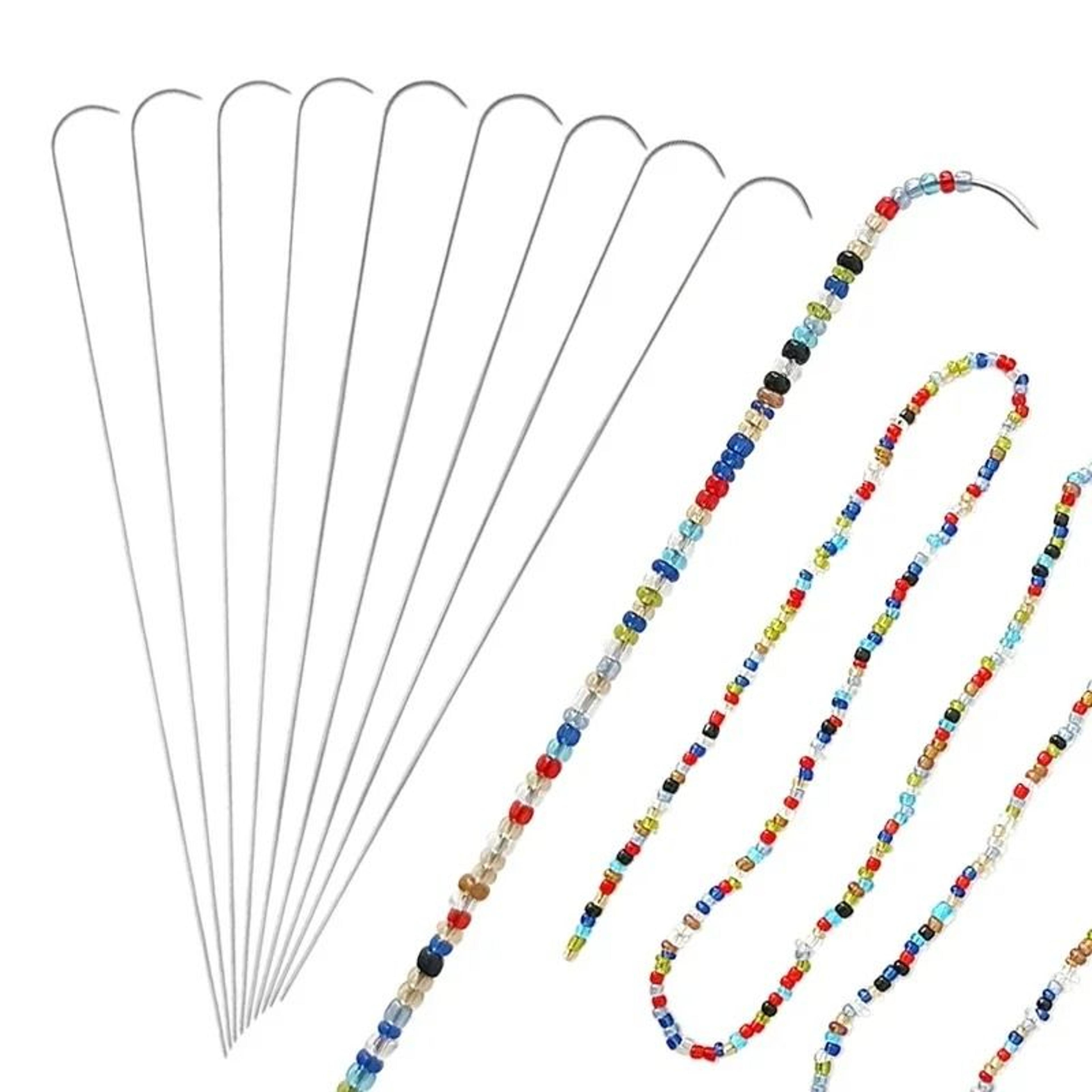precision stainless curved beading needles for faster jewelry making crafts projects