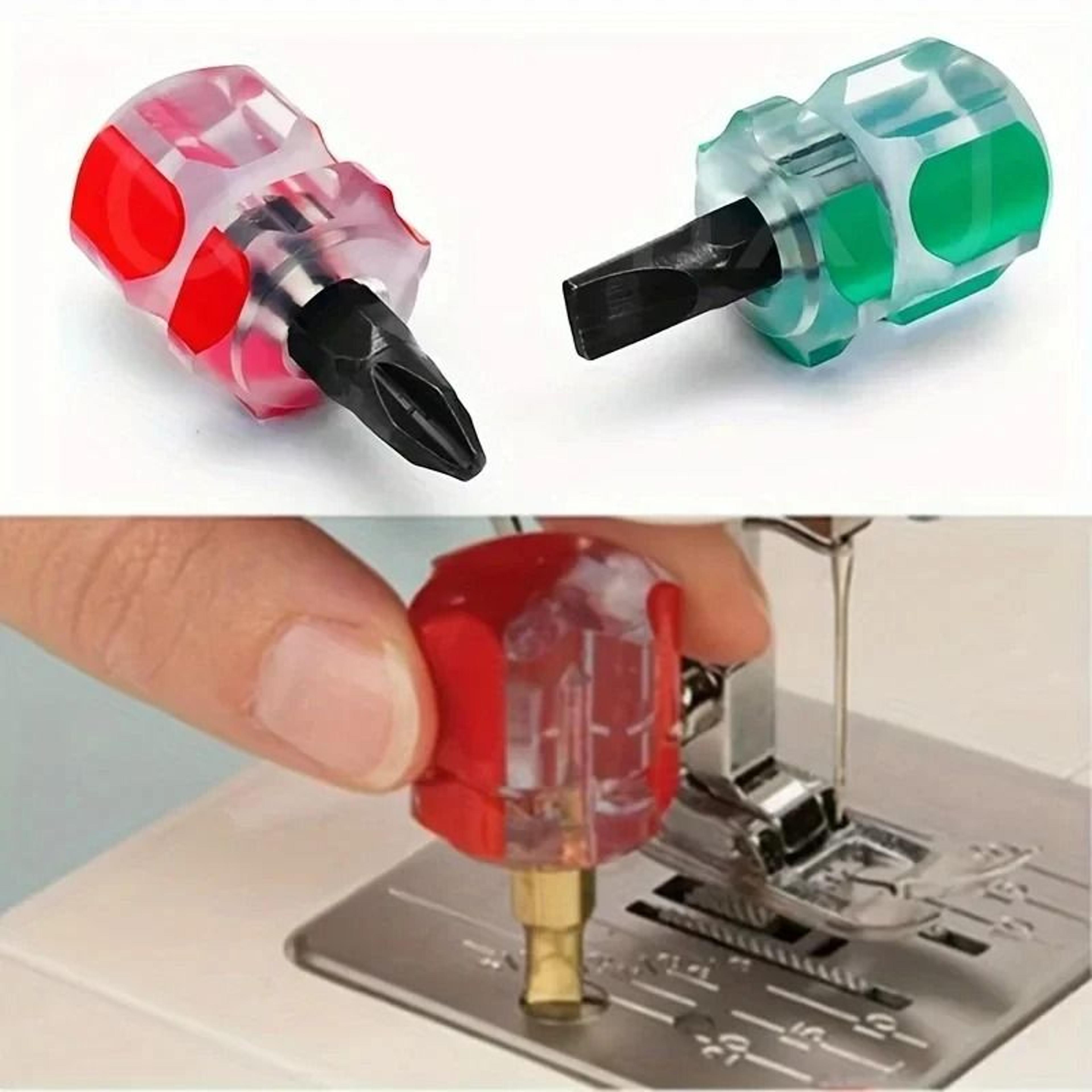 compact sewing machine screwdriver set for easy needle plate maintenance repairs