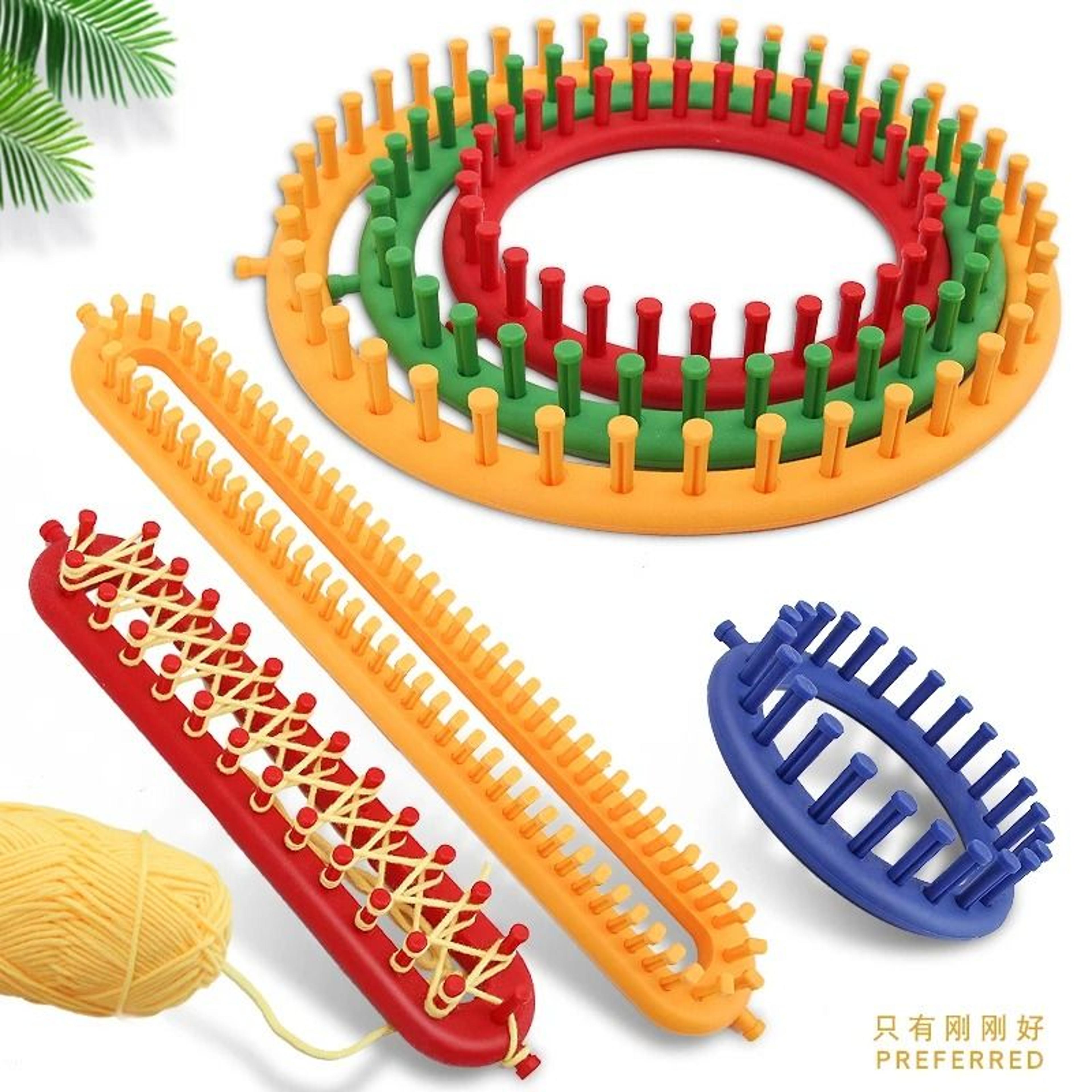 easy knitting loom set for hats scarves sweaters and shawls beginners
