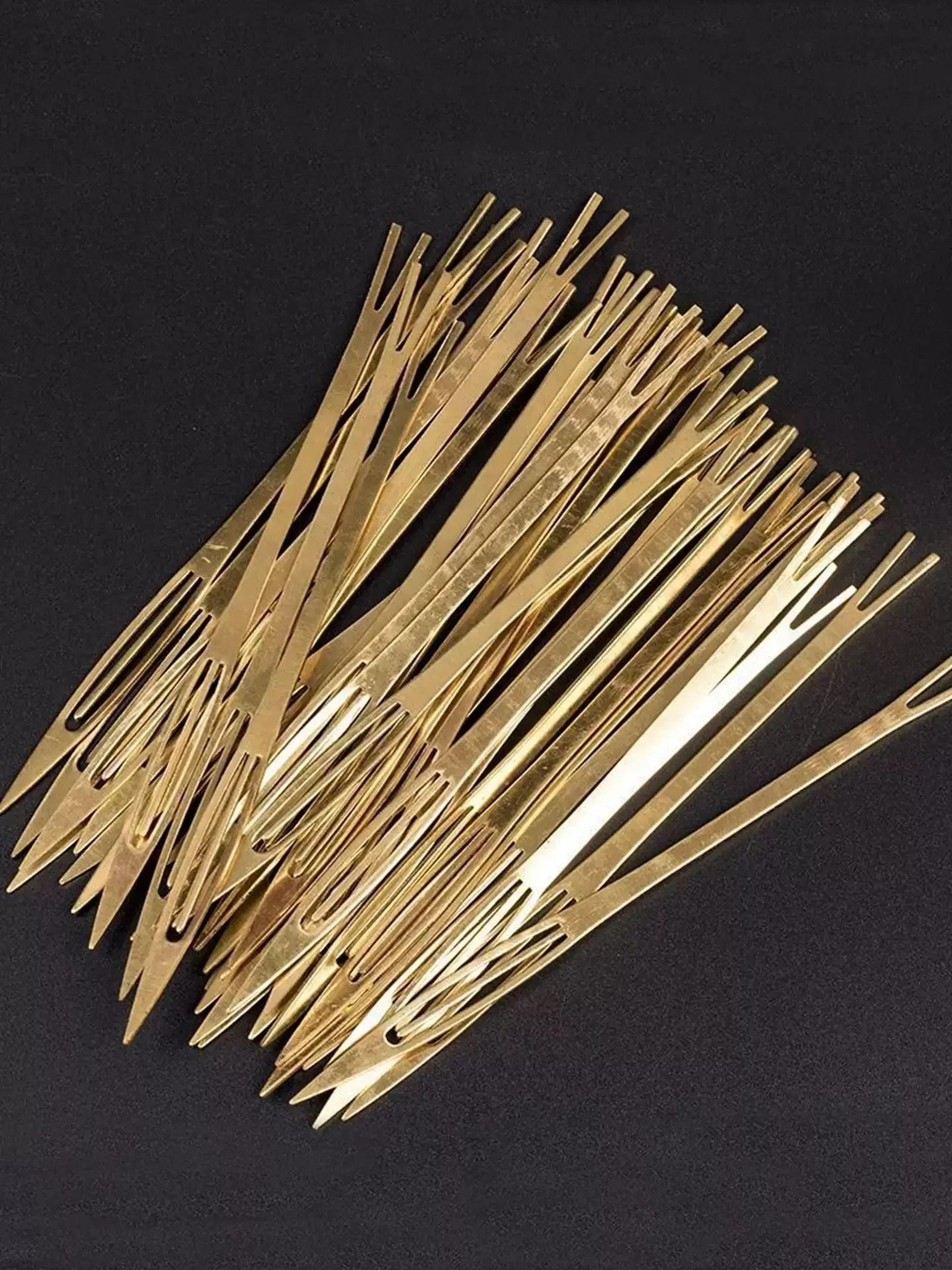 copper fishing net repair shuttle set for smooth braiding and mending