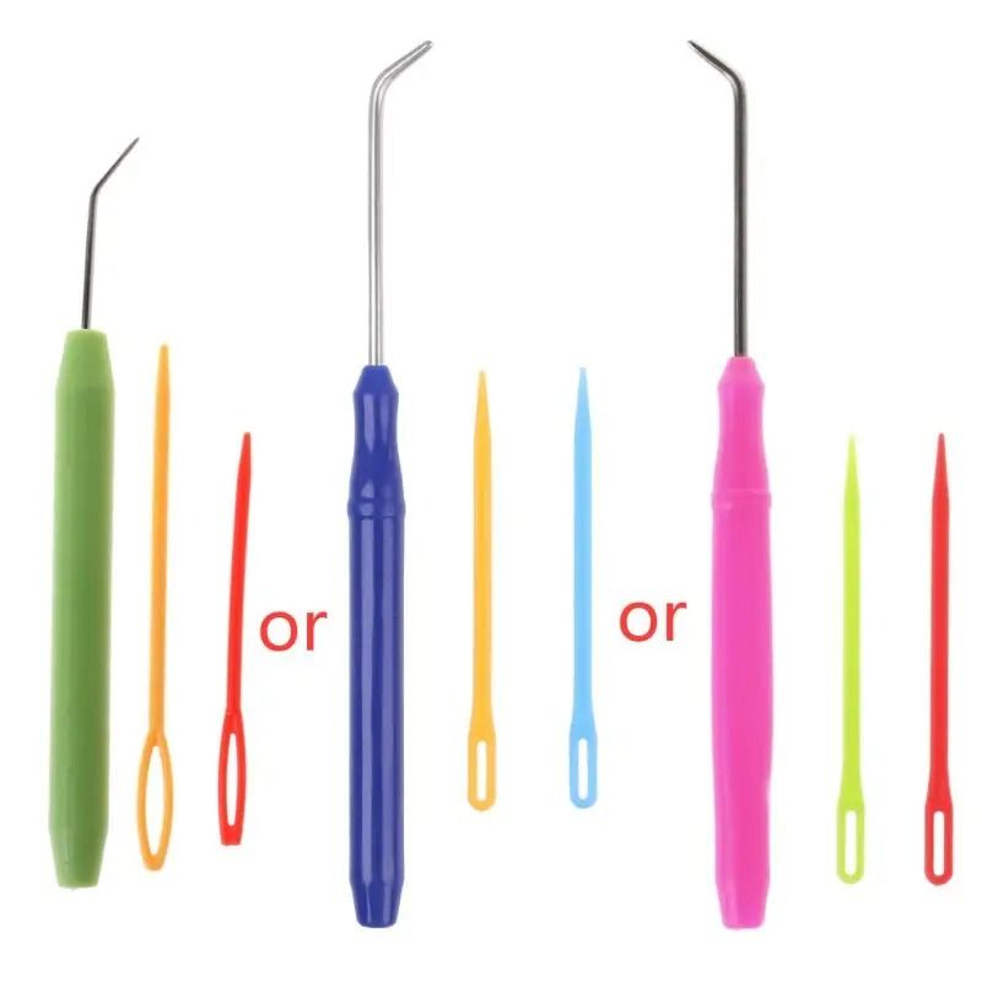 loom knitting hook and yarn needle set for easy crafting projects