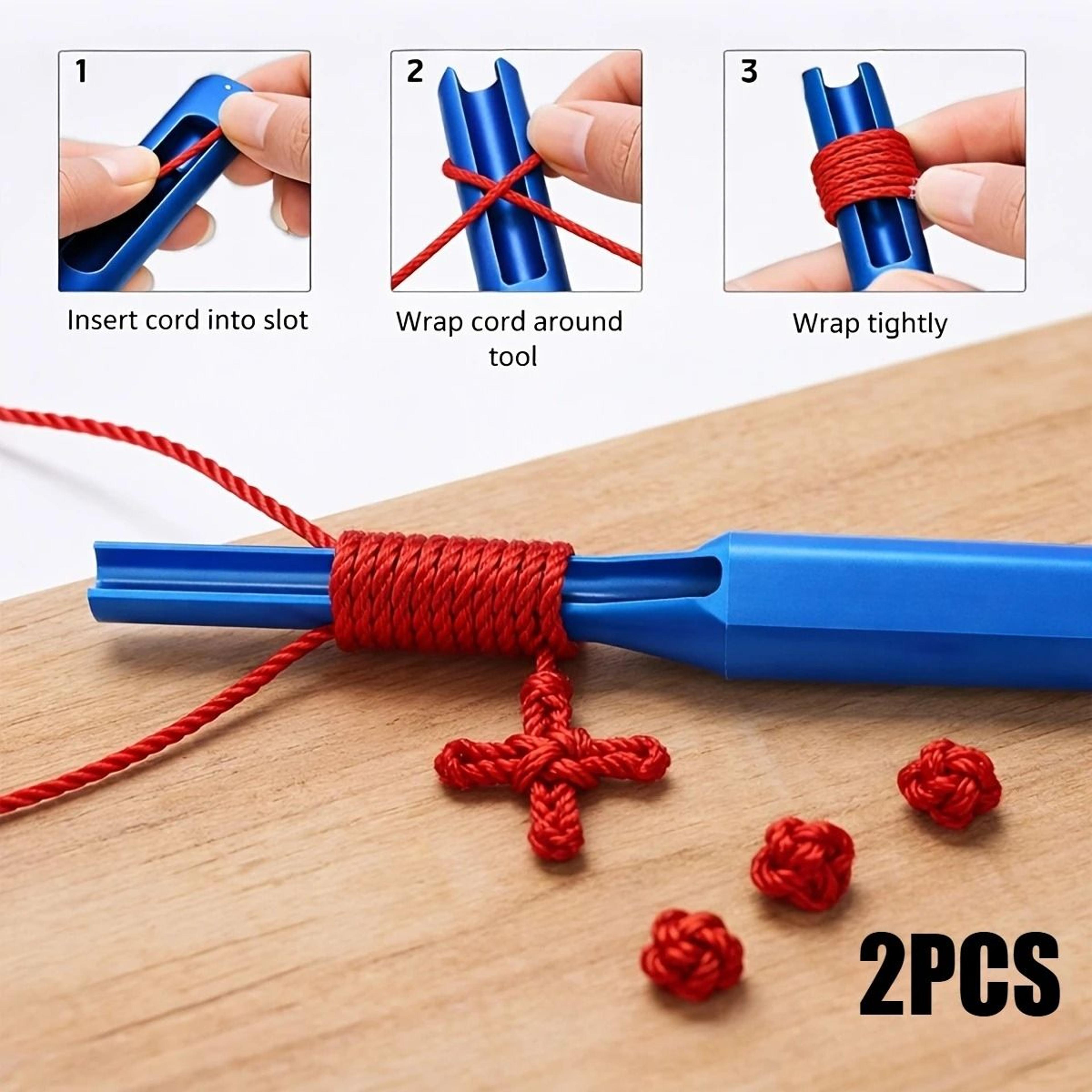 quick knotting tool set for easy rope threading weaving projects