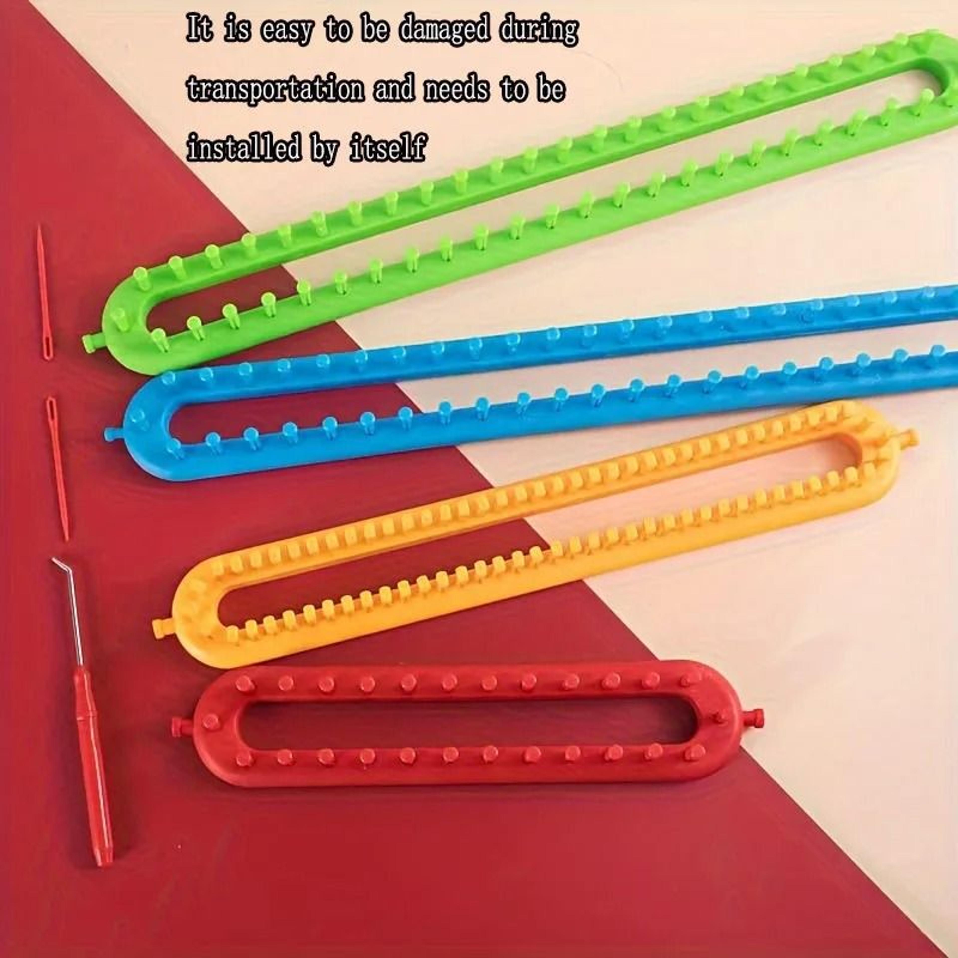 rectangular knitting loom tool for easy scarf shawl sweater crafting projects